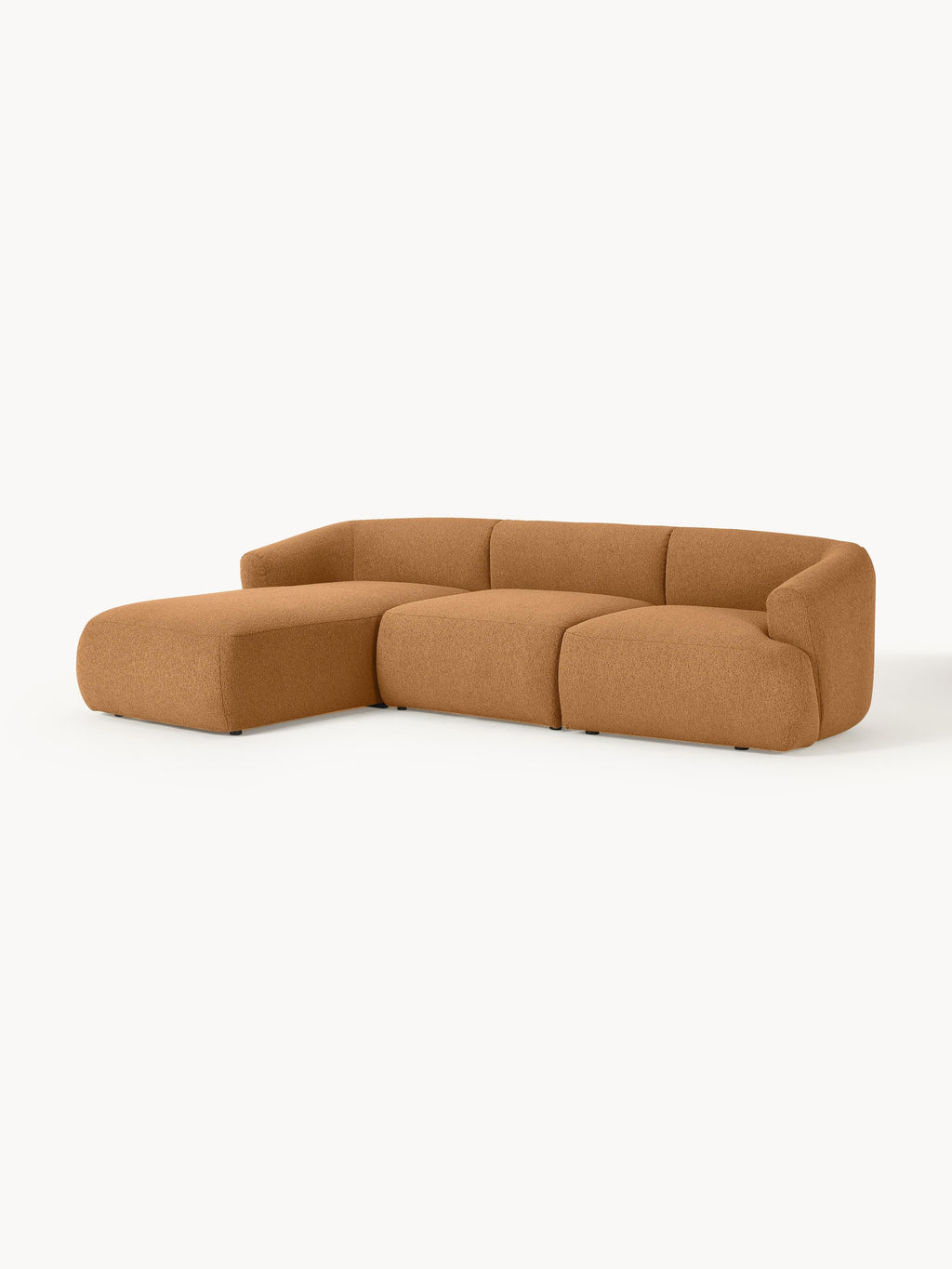 Modulares Bouclé-Ecksofa Sofia (3-Sitzer)