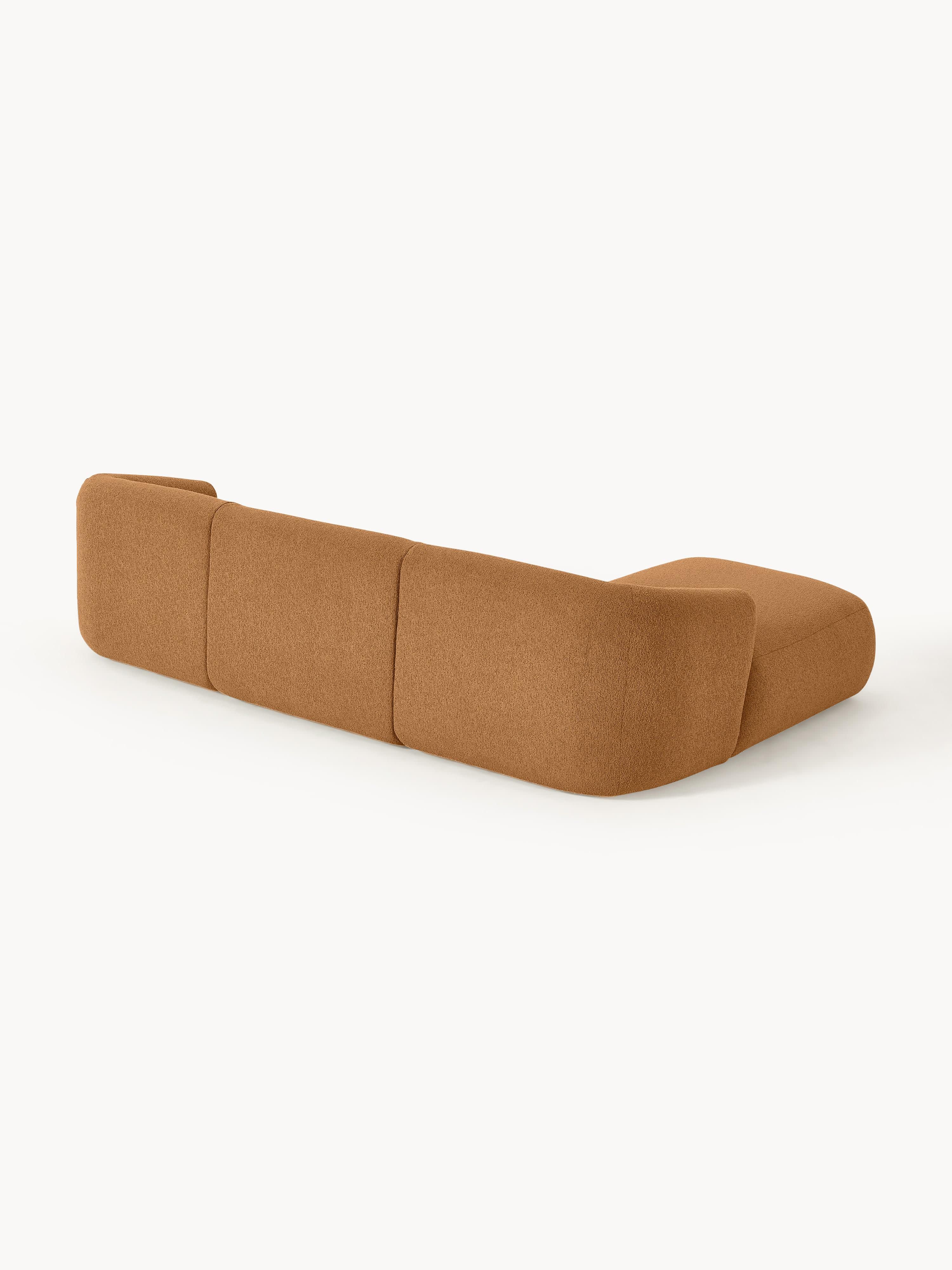 Modulares Bouclé-Ecksofa Sofia (3-Sitzer)