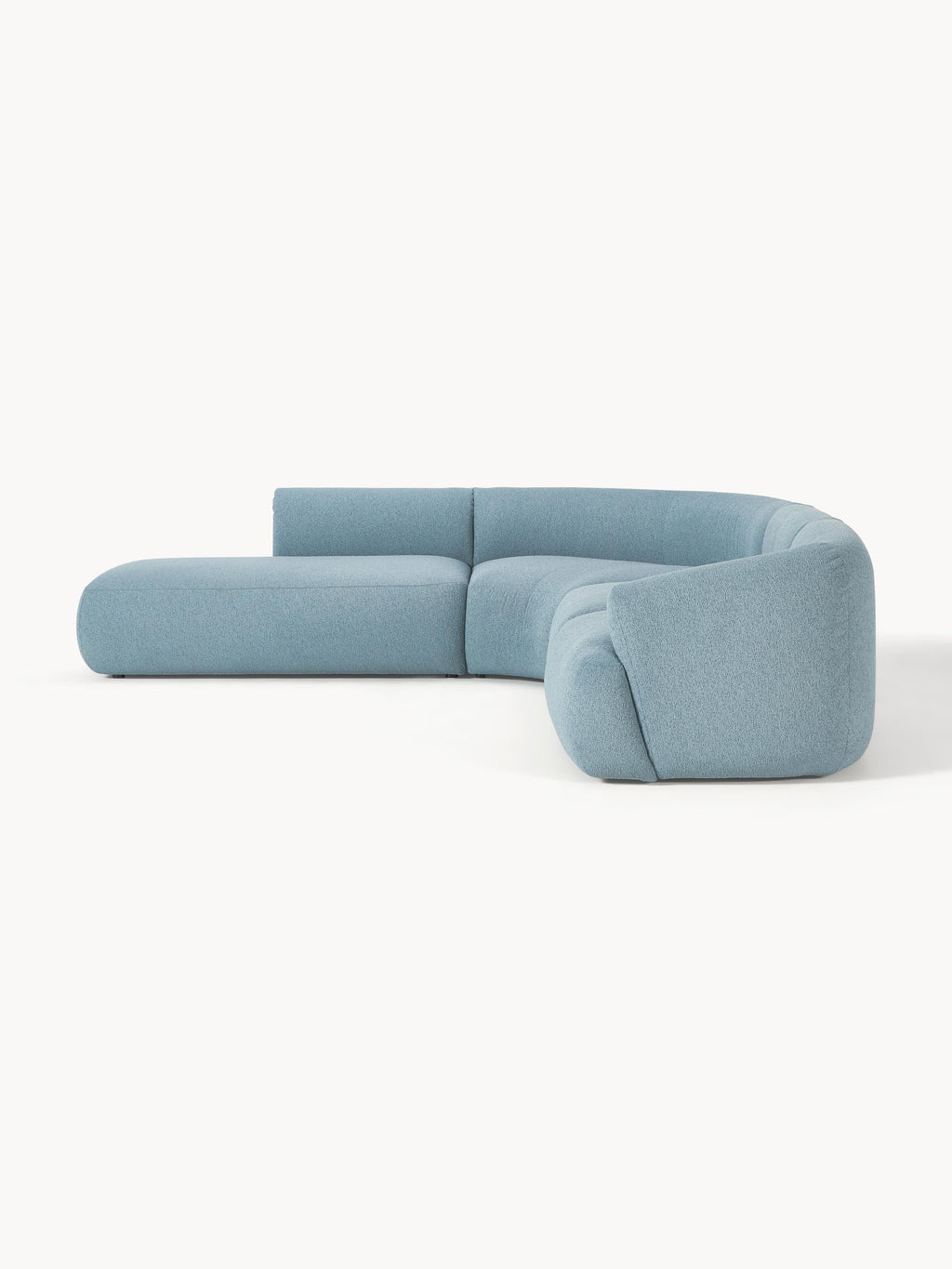 Modulares Bouclé-Ecksofa Sofia (4-Sitzer)
