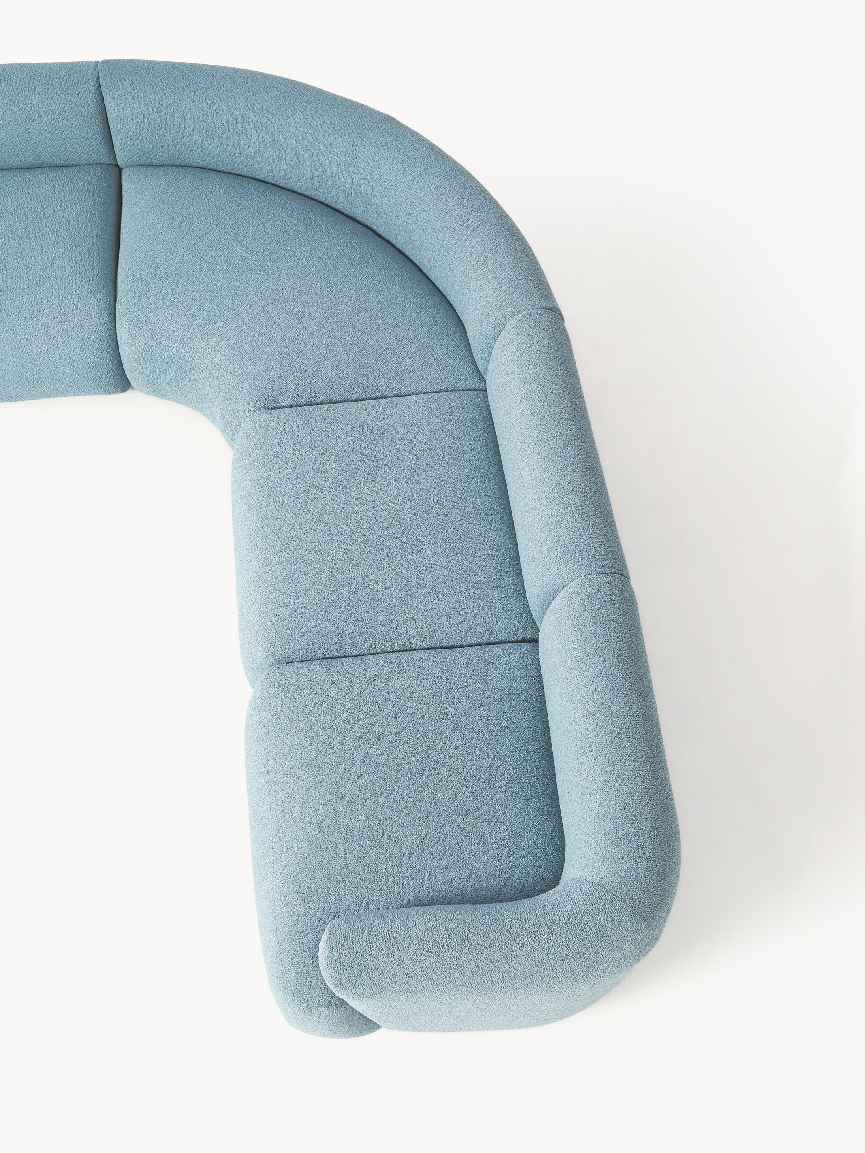 Modulares Bouclé-Ecksofa Sofia (4-Sitzer)