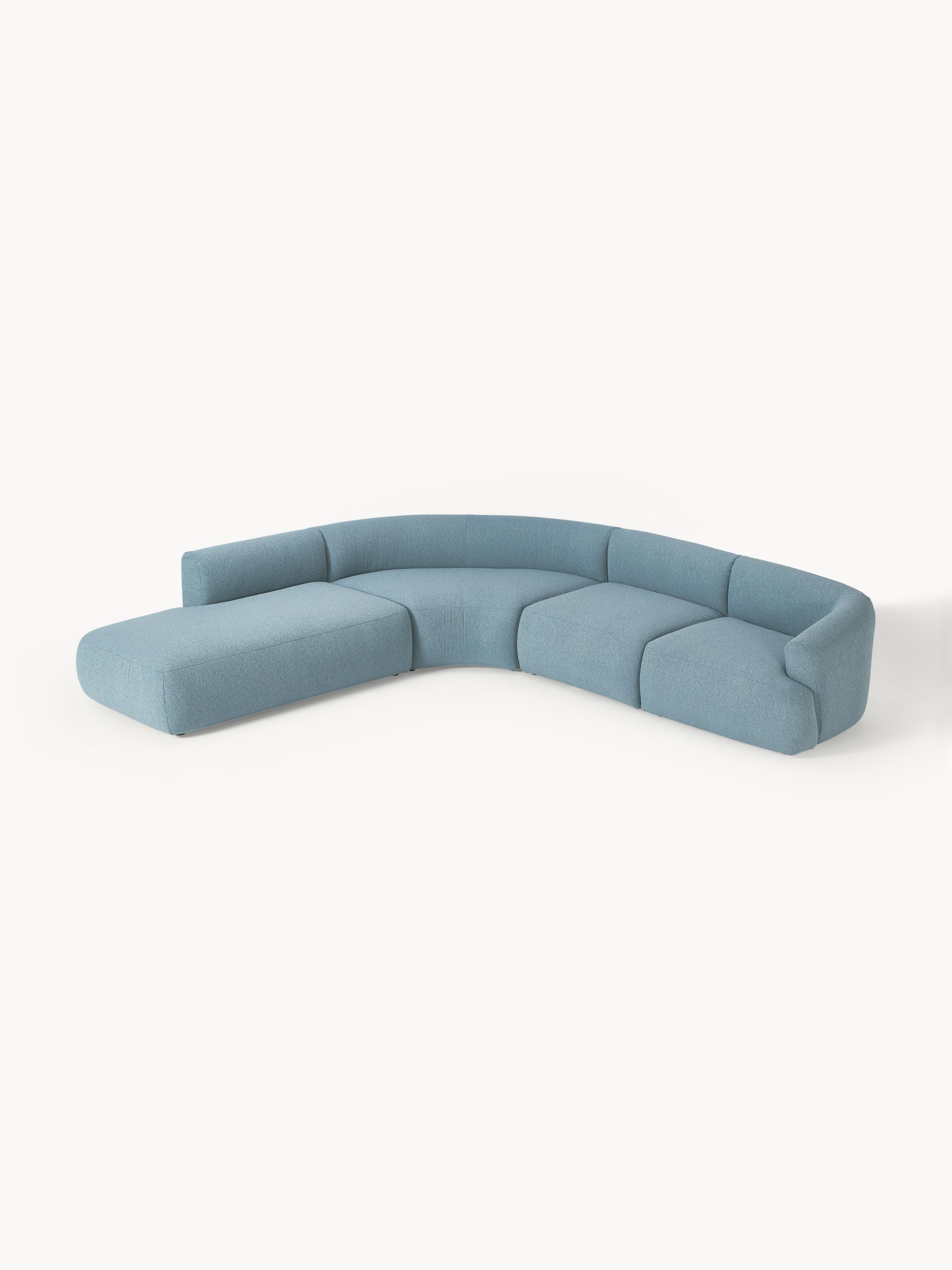 Modulares Bouclé-Ecksofa Sofia (4-Sitzer)