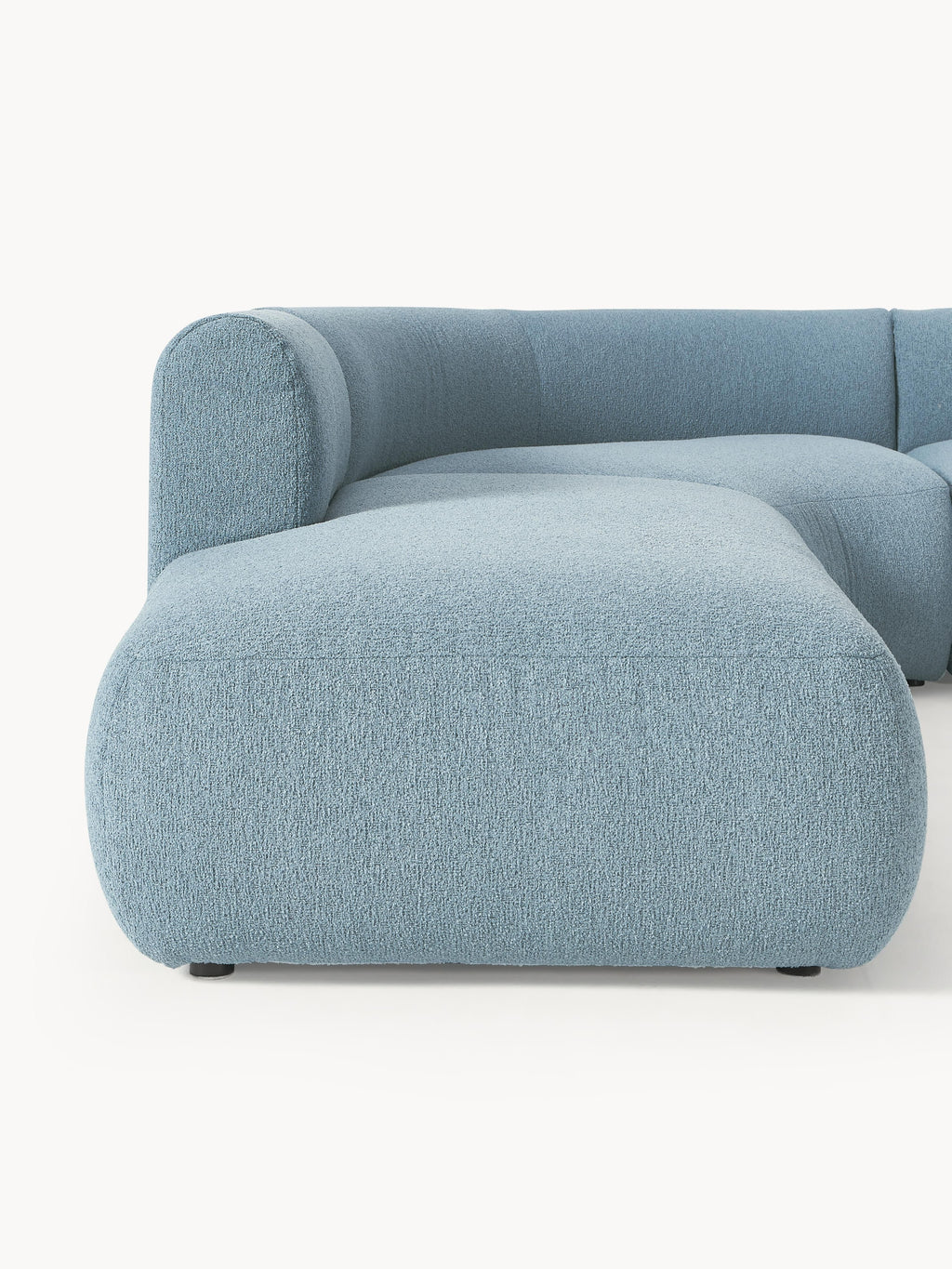 Modulares Bouclé-Ecksofa Sofia (4-Sitzer)