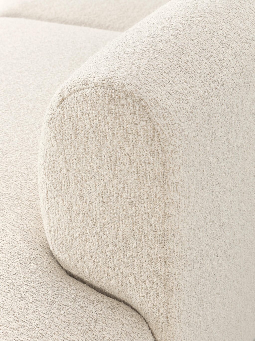Modulares Bouclé-Ecksofa Sofia (4-Sitzer)