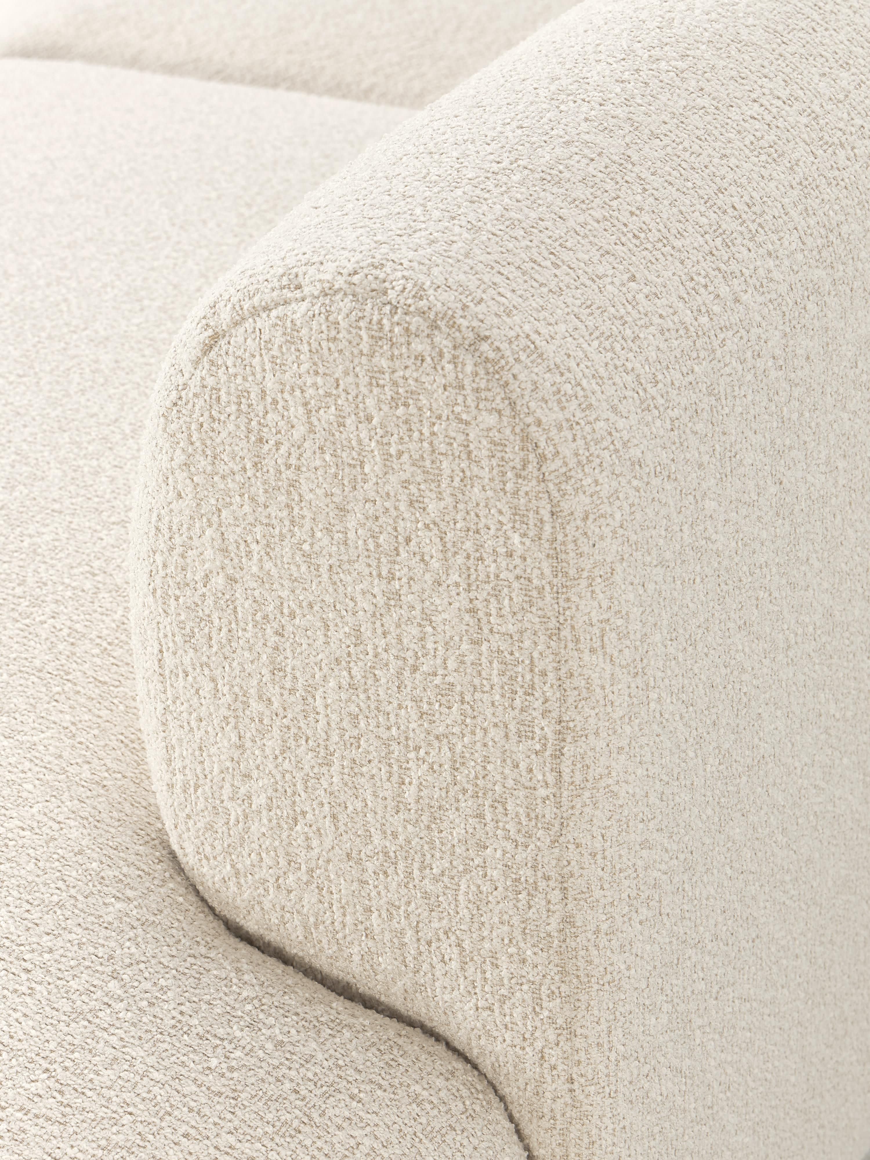 Modulares Bouclé-Ecksofa Sofia (4-Sitzer)