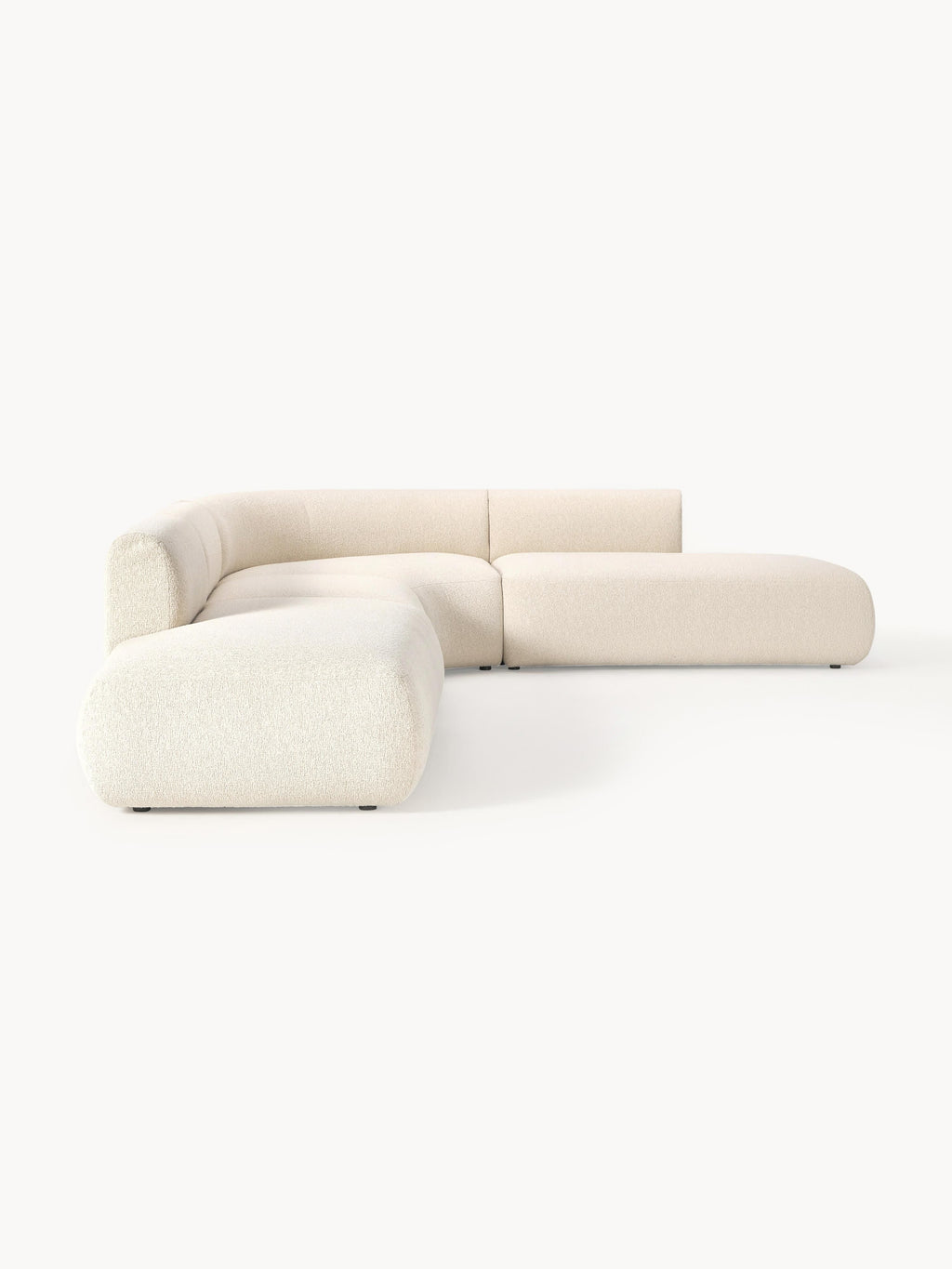 Modulares Bouclé-Ecksofa Sofia (4-Sitzer)