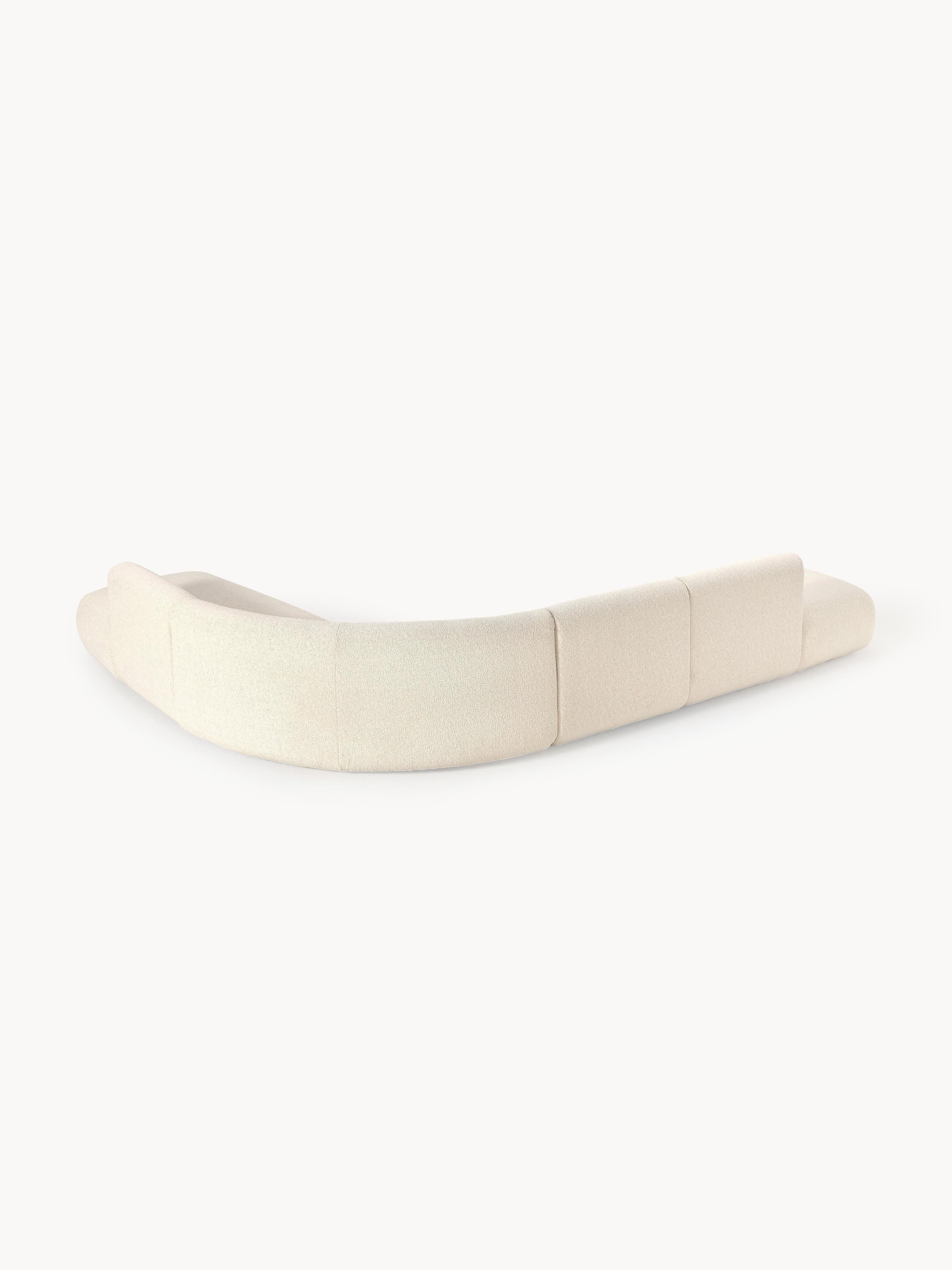 Modulares Bouclé-Ecksofa Sofia (4-Sitzer)
