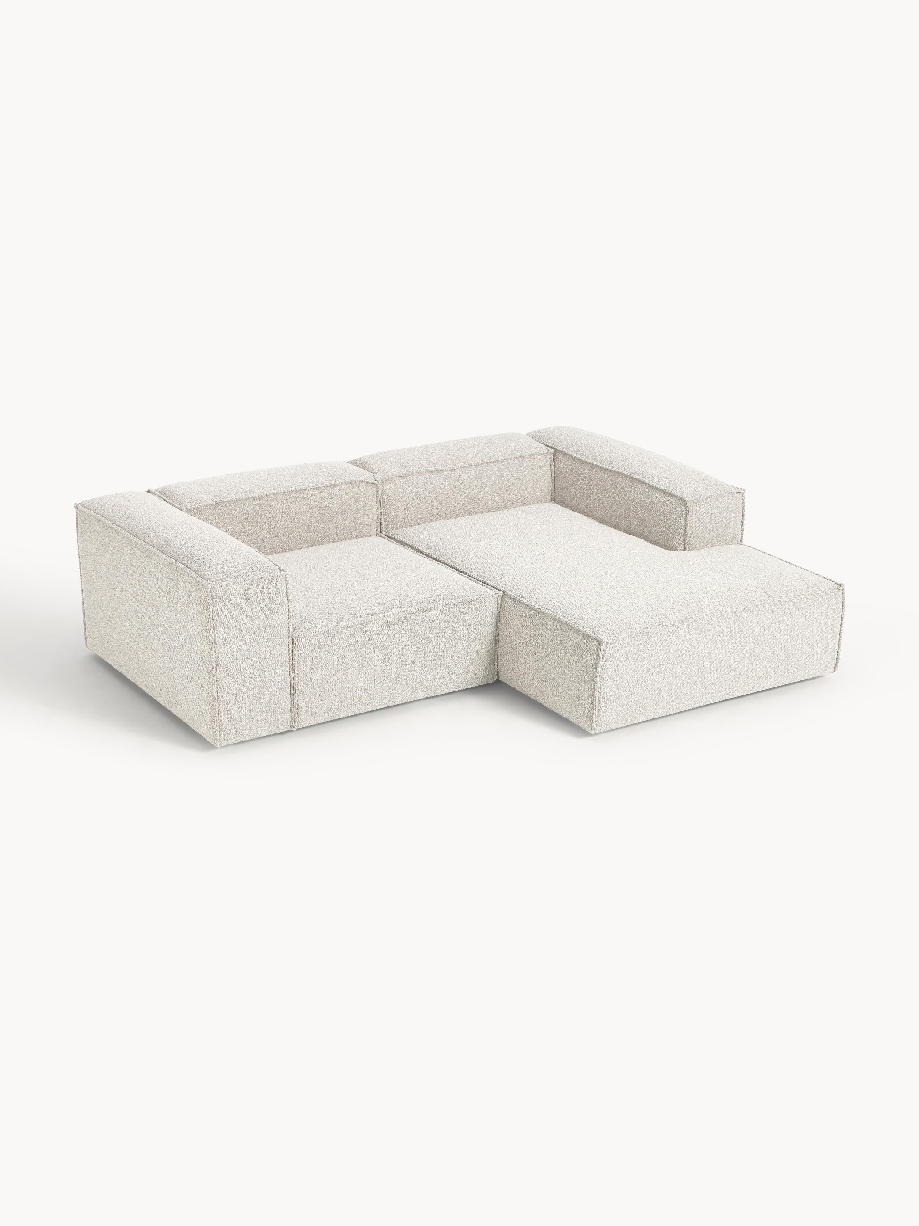 Modulares Bouclé-Ecksofa Lennon (2-Sitzer)