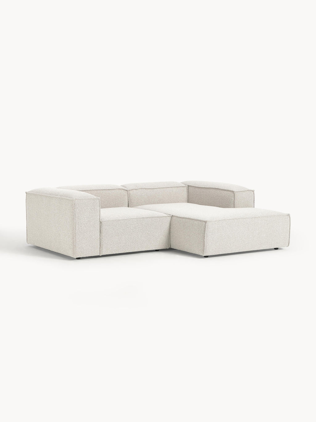 Modulares Bouclé-Ecksofa Lennon (2-Sitzer)