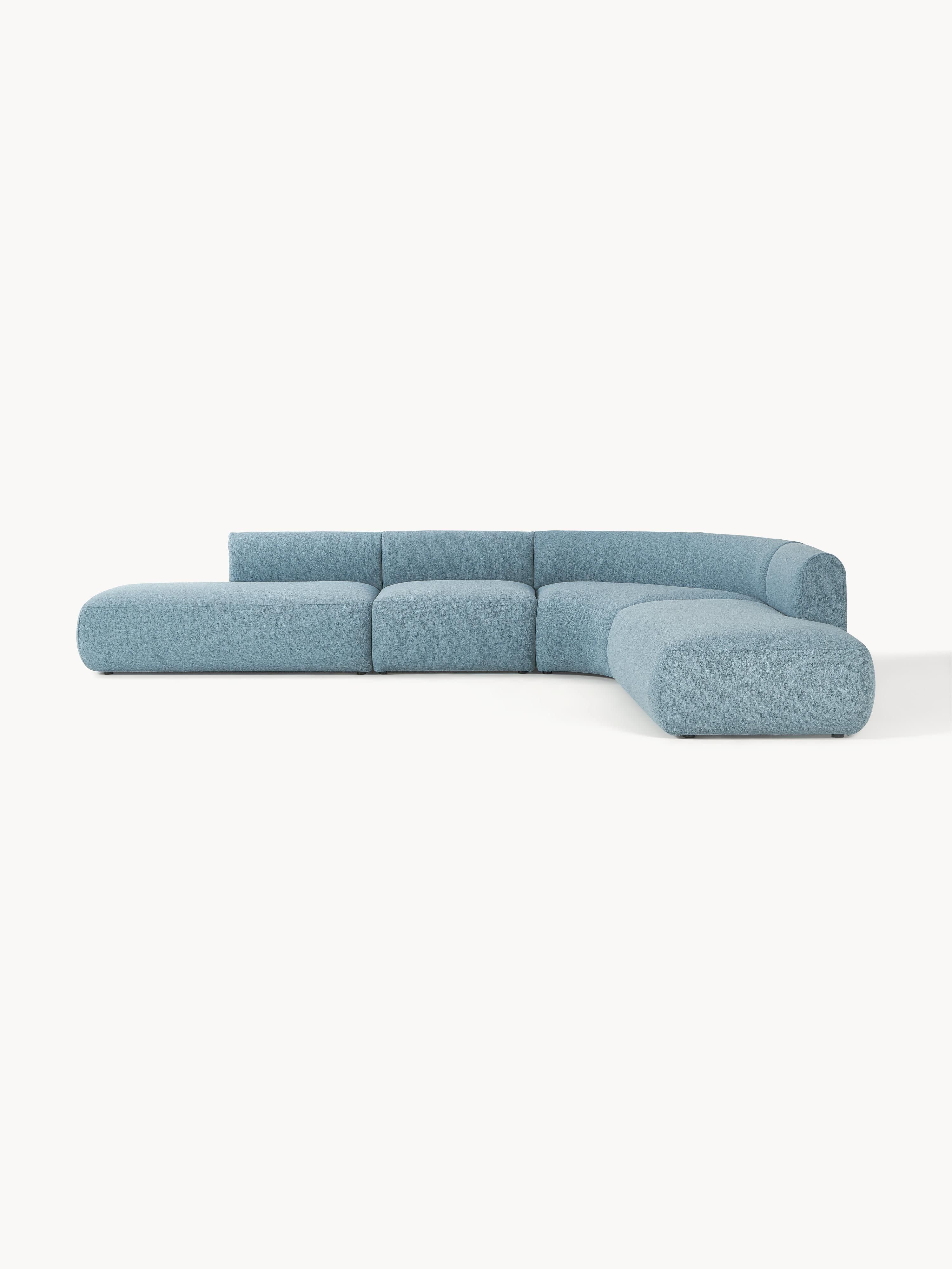 Galeriebild 1 - Modulares Bouclé-Ecksofa Sofia (4-Sitzer)