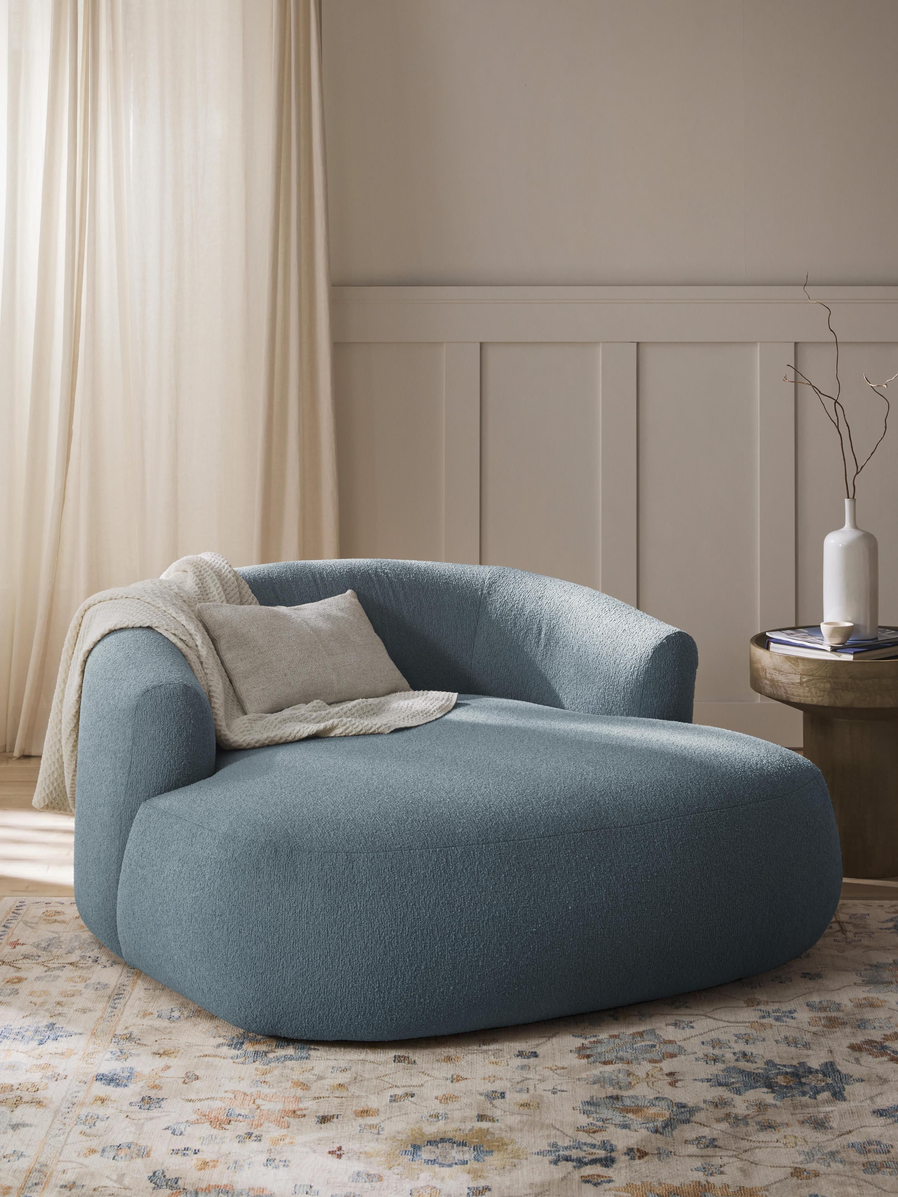 Bouclé-XL-Loungesessel Sofia