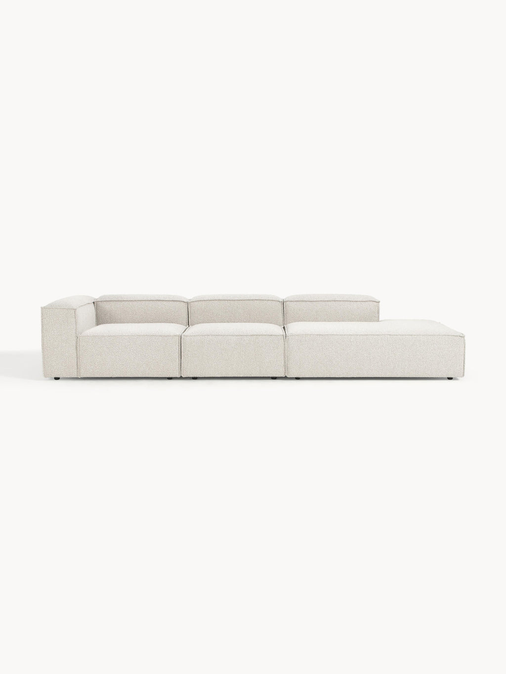 Galeriebild 1 - Modulare XL-Ottomane Lennon aus Bouclé
