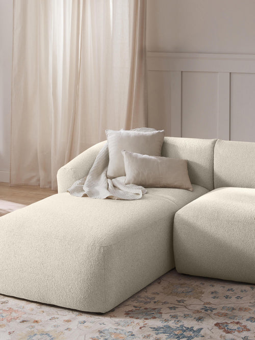 Bouclé-Chaise-Eckmodul Sofia