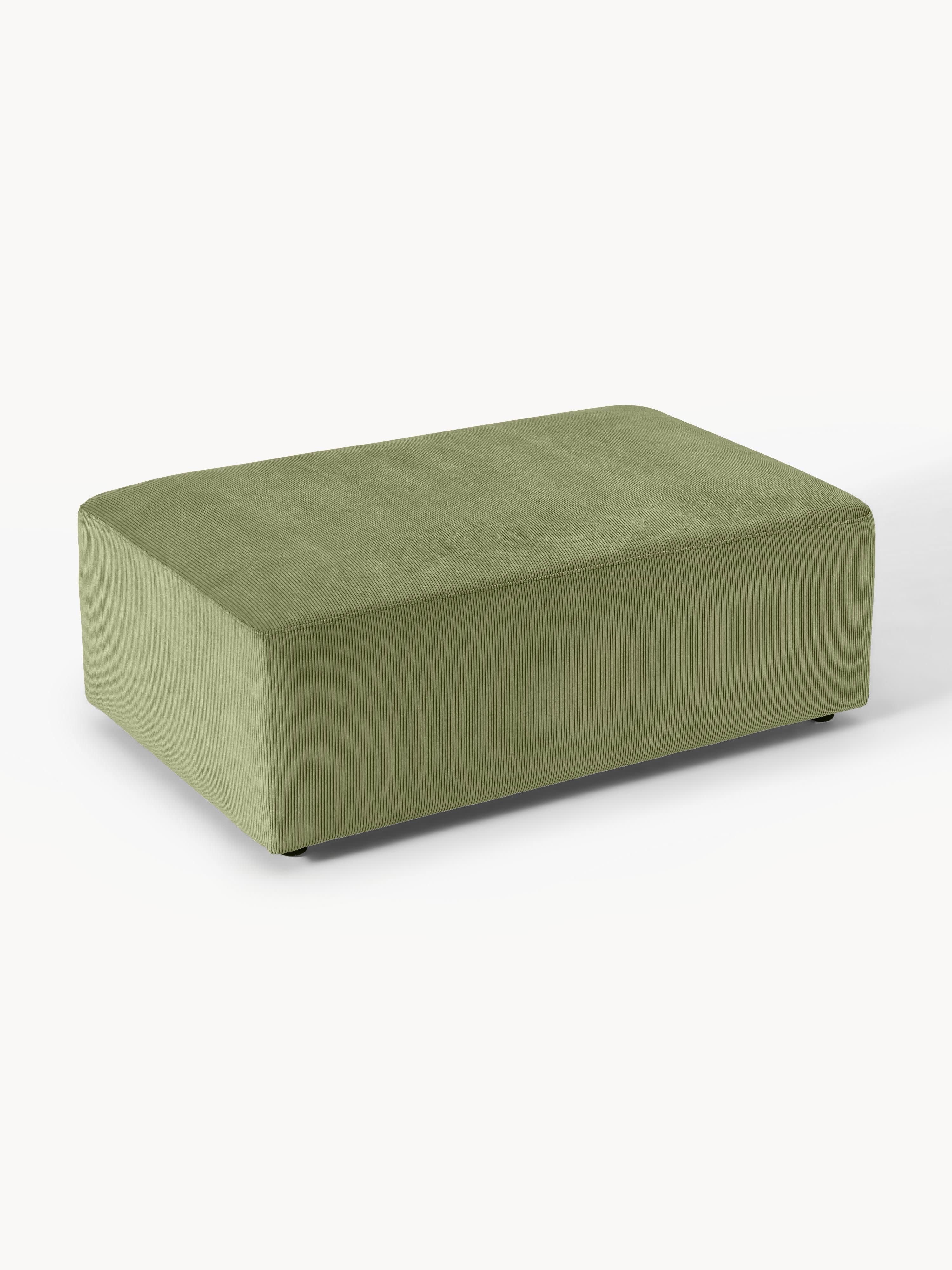 XL Sofa-Hocker Melva aus Cord, B 116 x T 72 cm