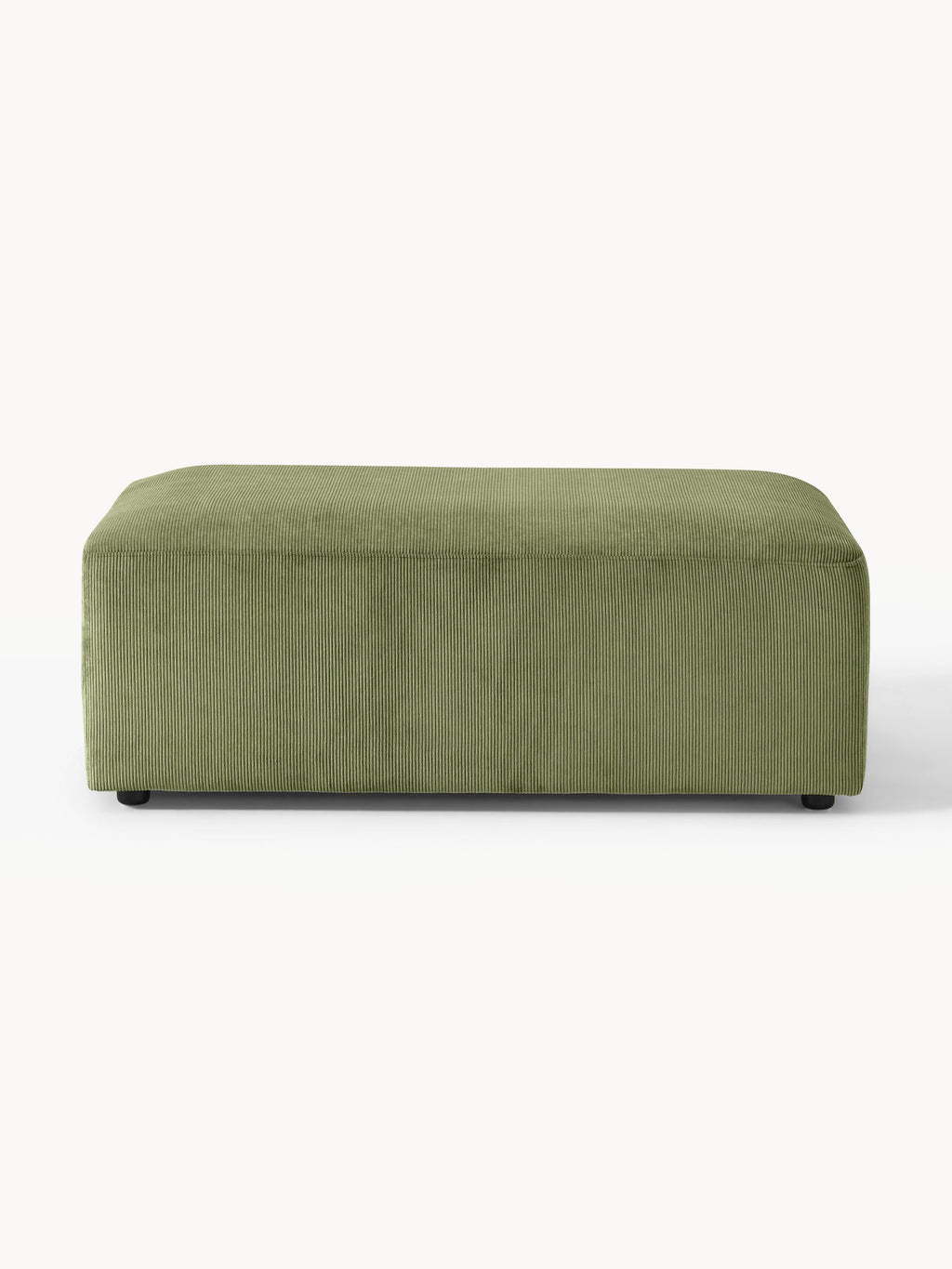 XL Sofa-Hocker Melva aus Cord, B 116 x T 72 cm
