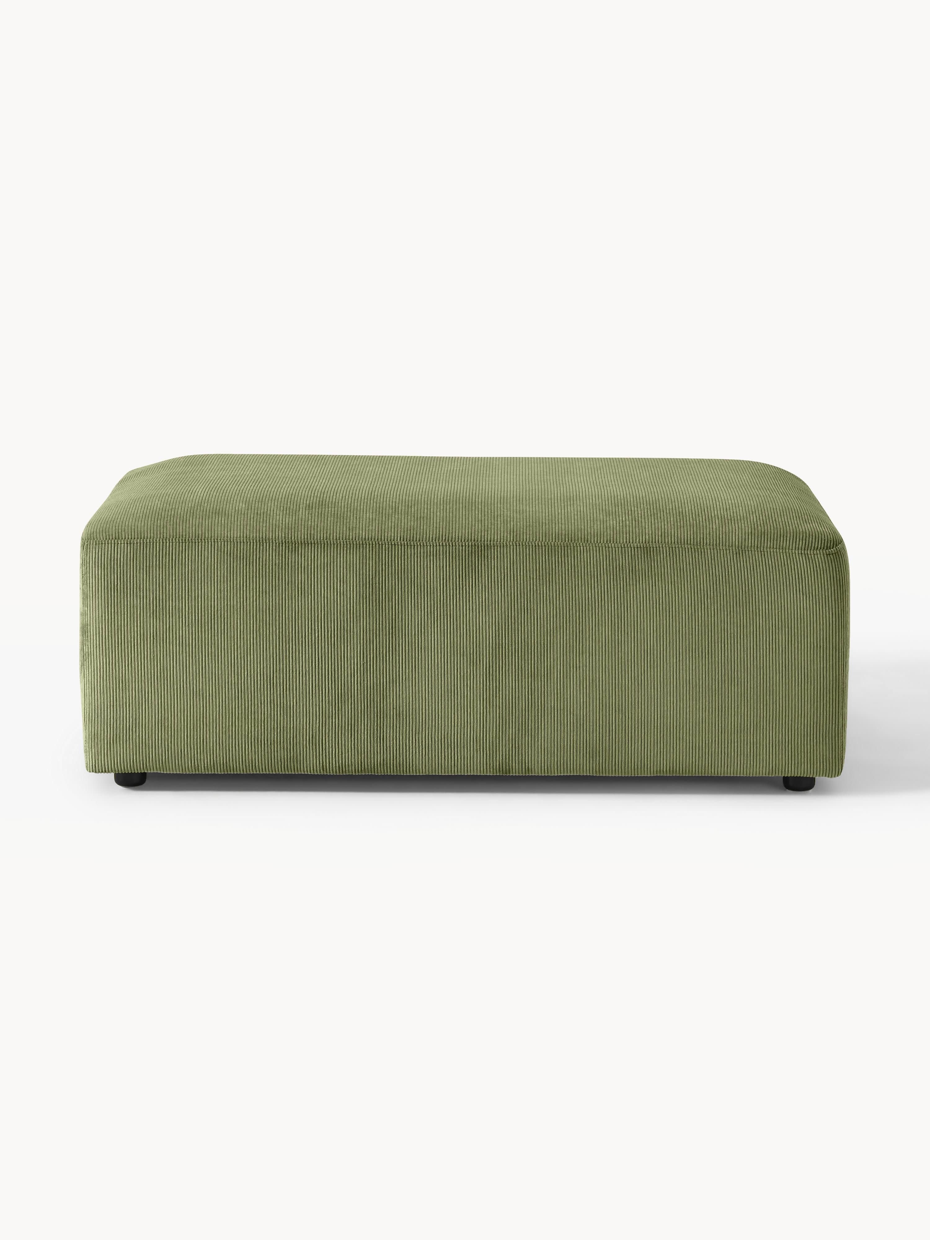 XL Sofa-Hocker Melva aus Cord, B 116 x T 72 cm