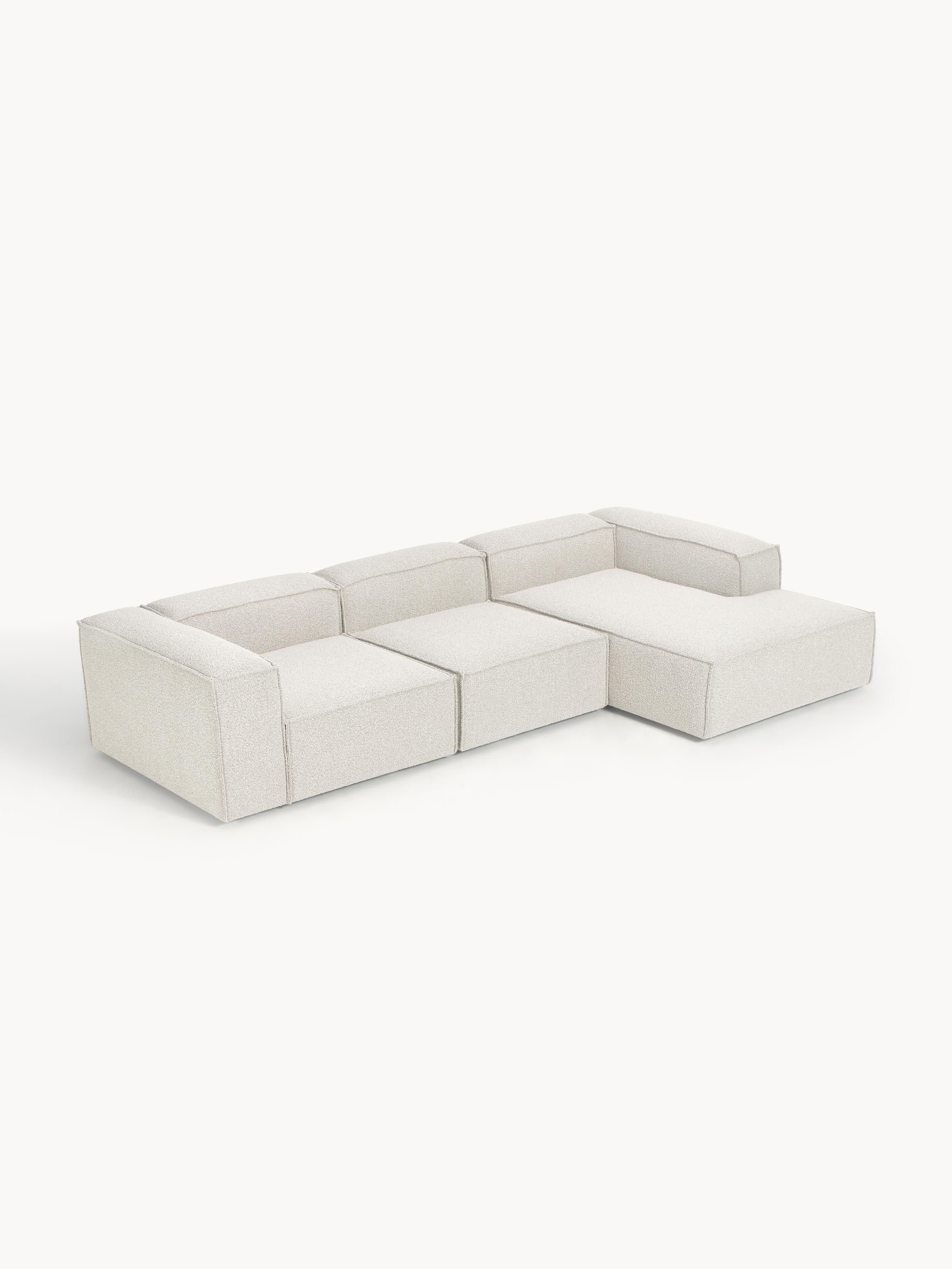 Modulares Bouclé-Ecksofa Lennon (4-Sitzer)