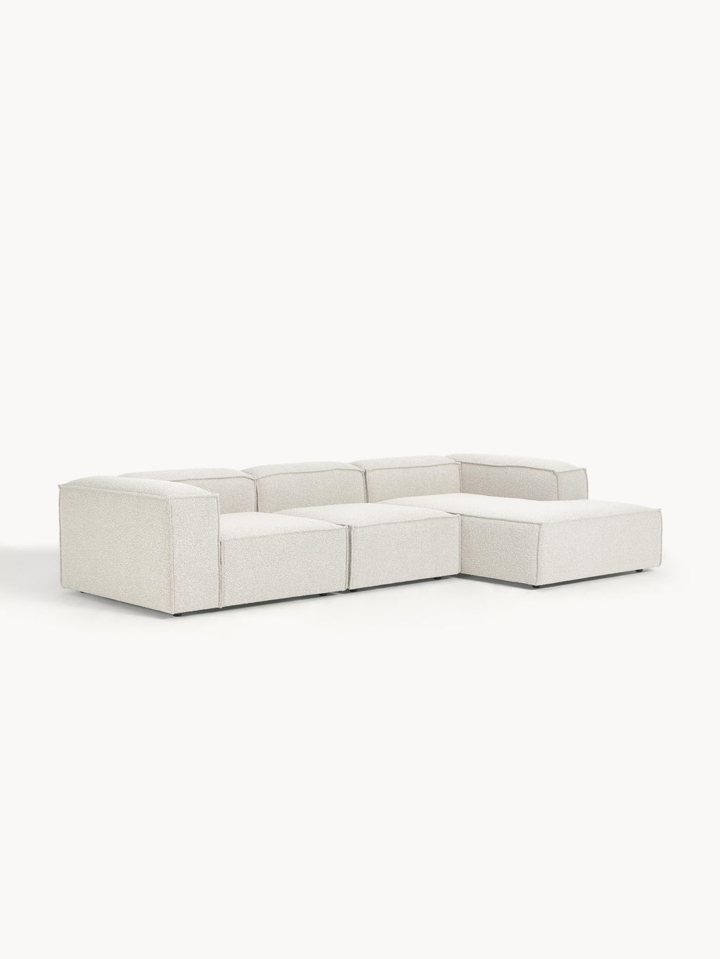 Modulares Bouclé-Ecksofa Lennon (4-Sitzer)