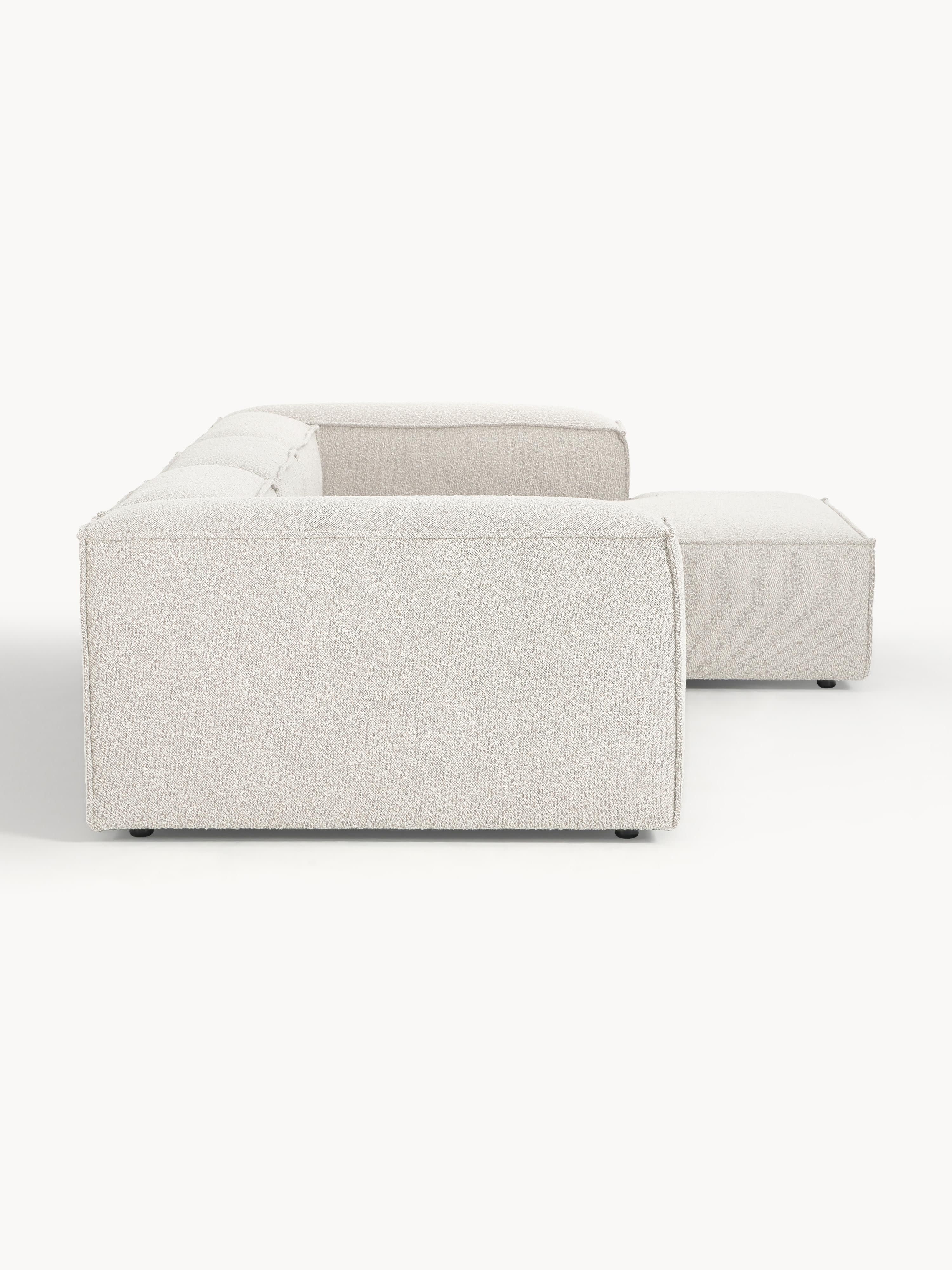 Modulares Bouclé-Ecksofa Lennon (4-Sitzer)