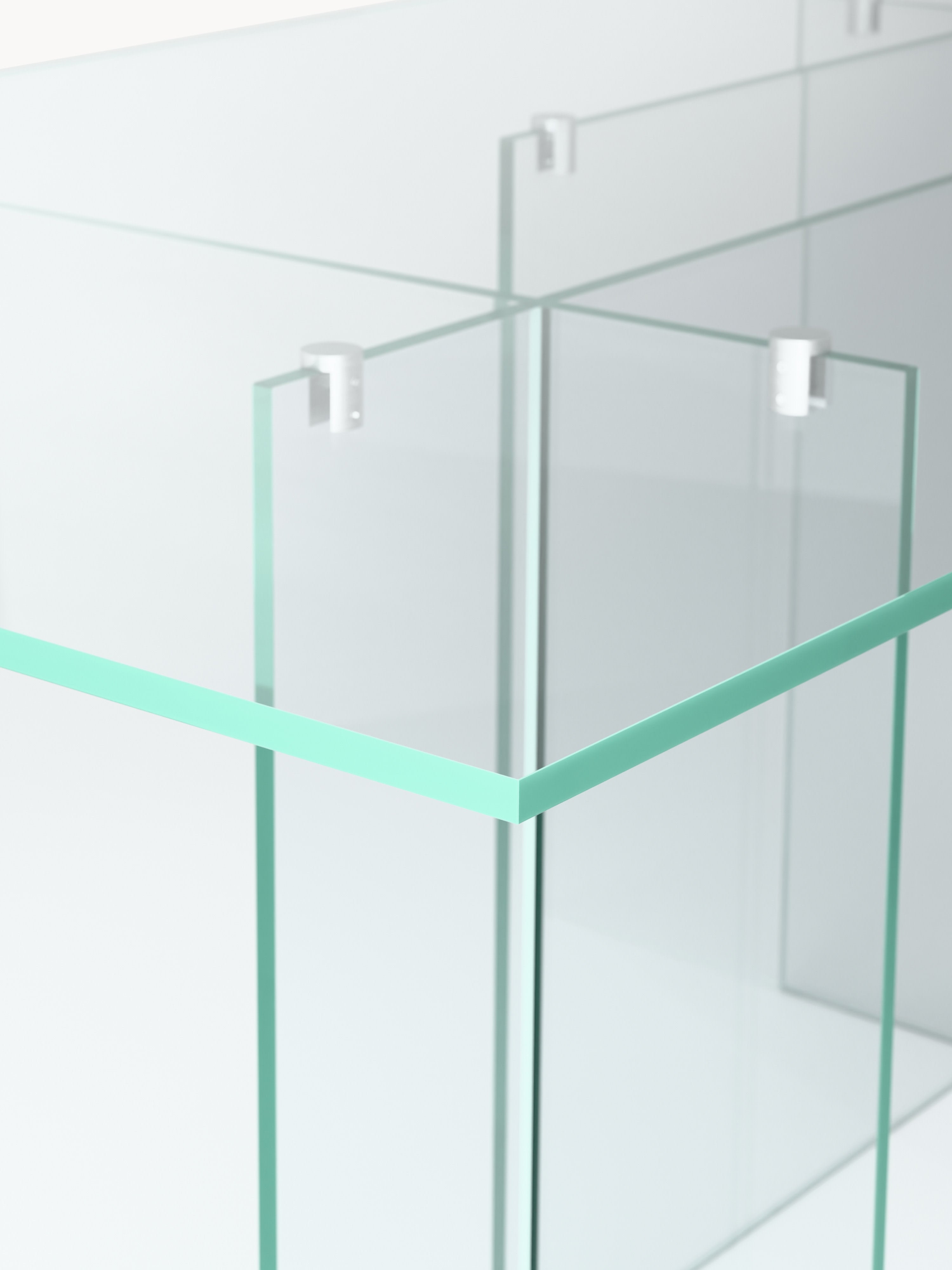Esstisch Anouk aus Glas, 180 x 90 cm