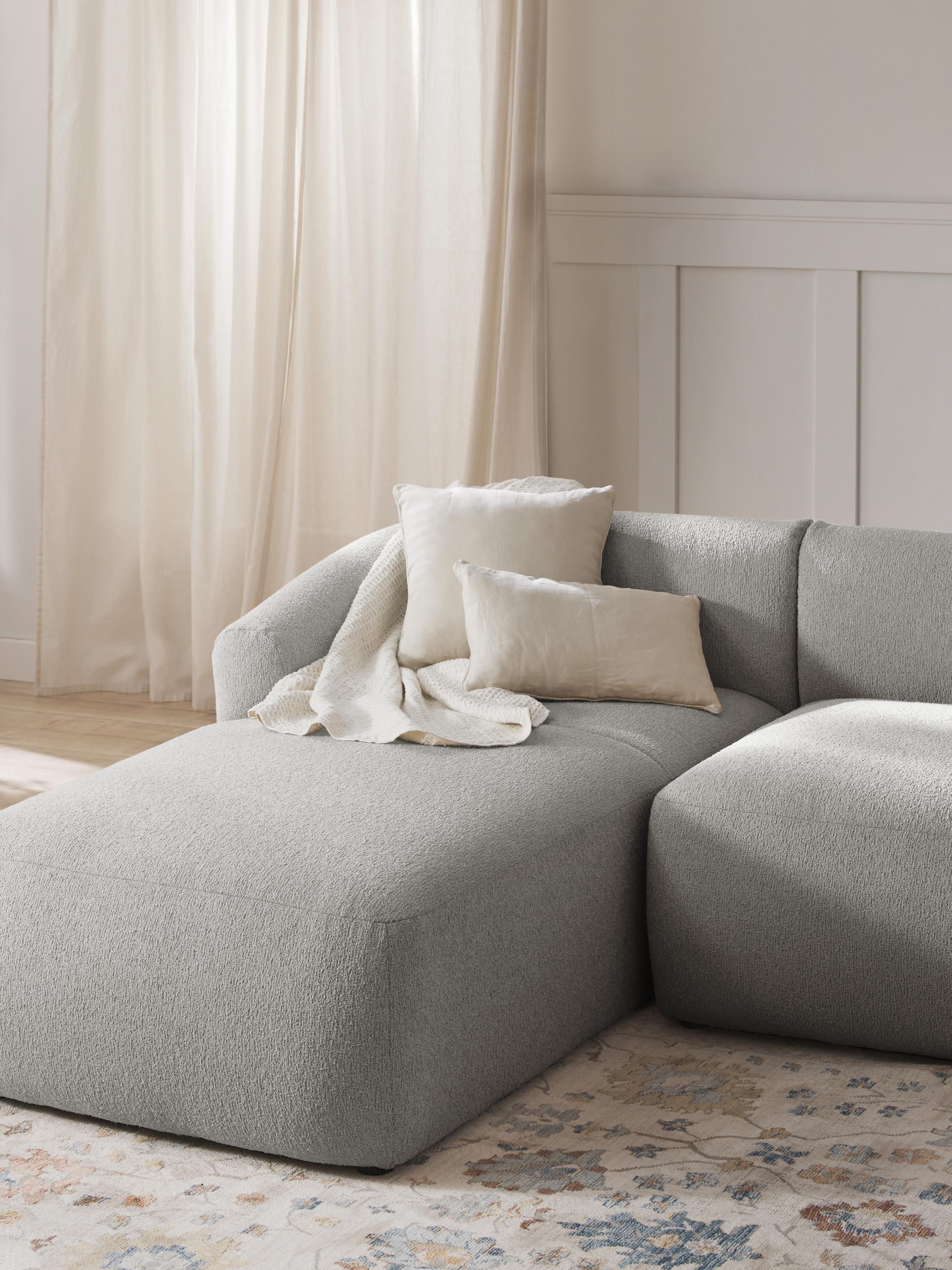 Bouclé-Chaise-Eckmodul Sofia