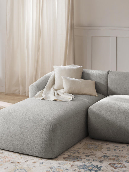 Bouclé-Chaise-Eckmodul Sofia
