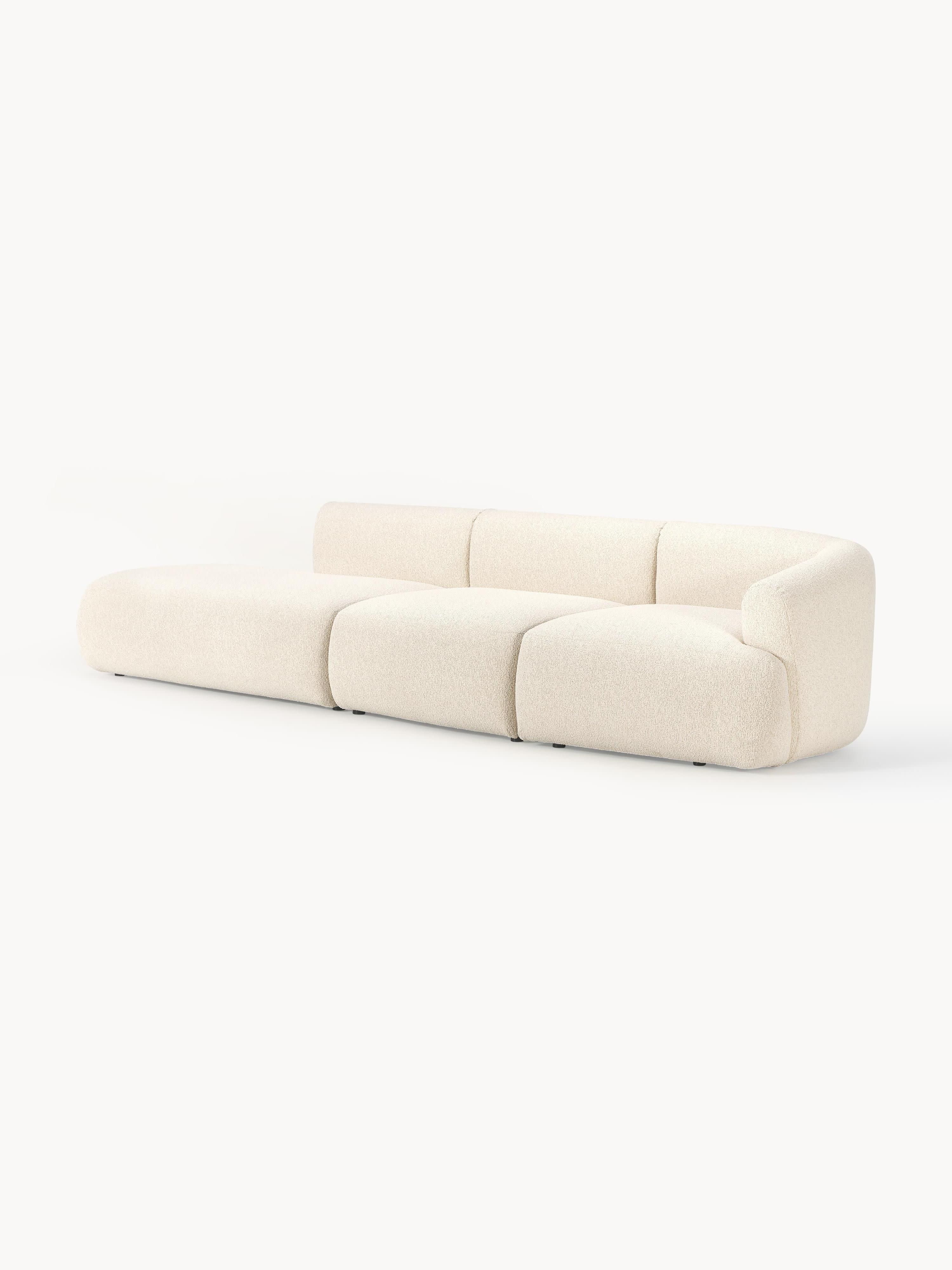Modulare Bouclé-Chaise Sofia (2-Sitzer)