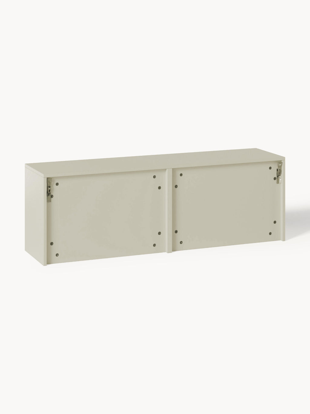 Wand-Schuhschrank Shea mit Klappfächern und geriffelter Front