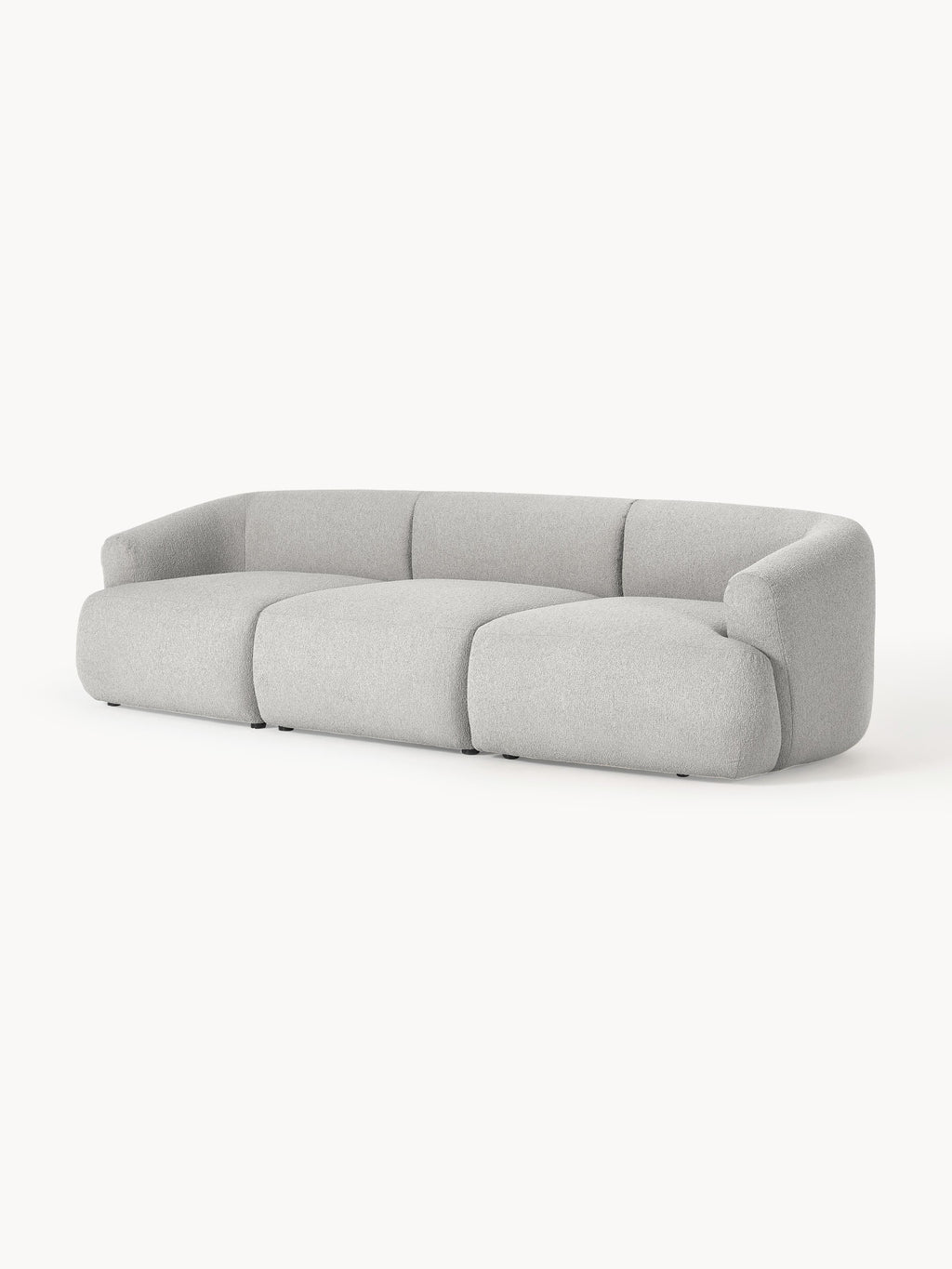 Modulares Bouclé-Sofa Sofia (3-Sitzer)