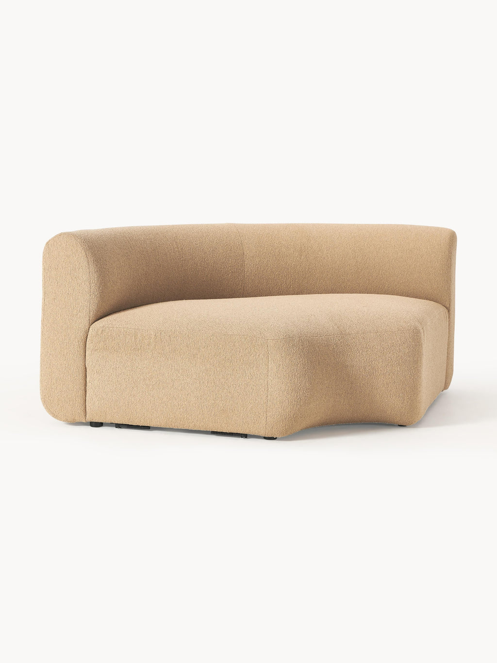 Rundes Bouclé-Eckmodul Sofia