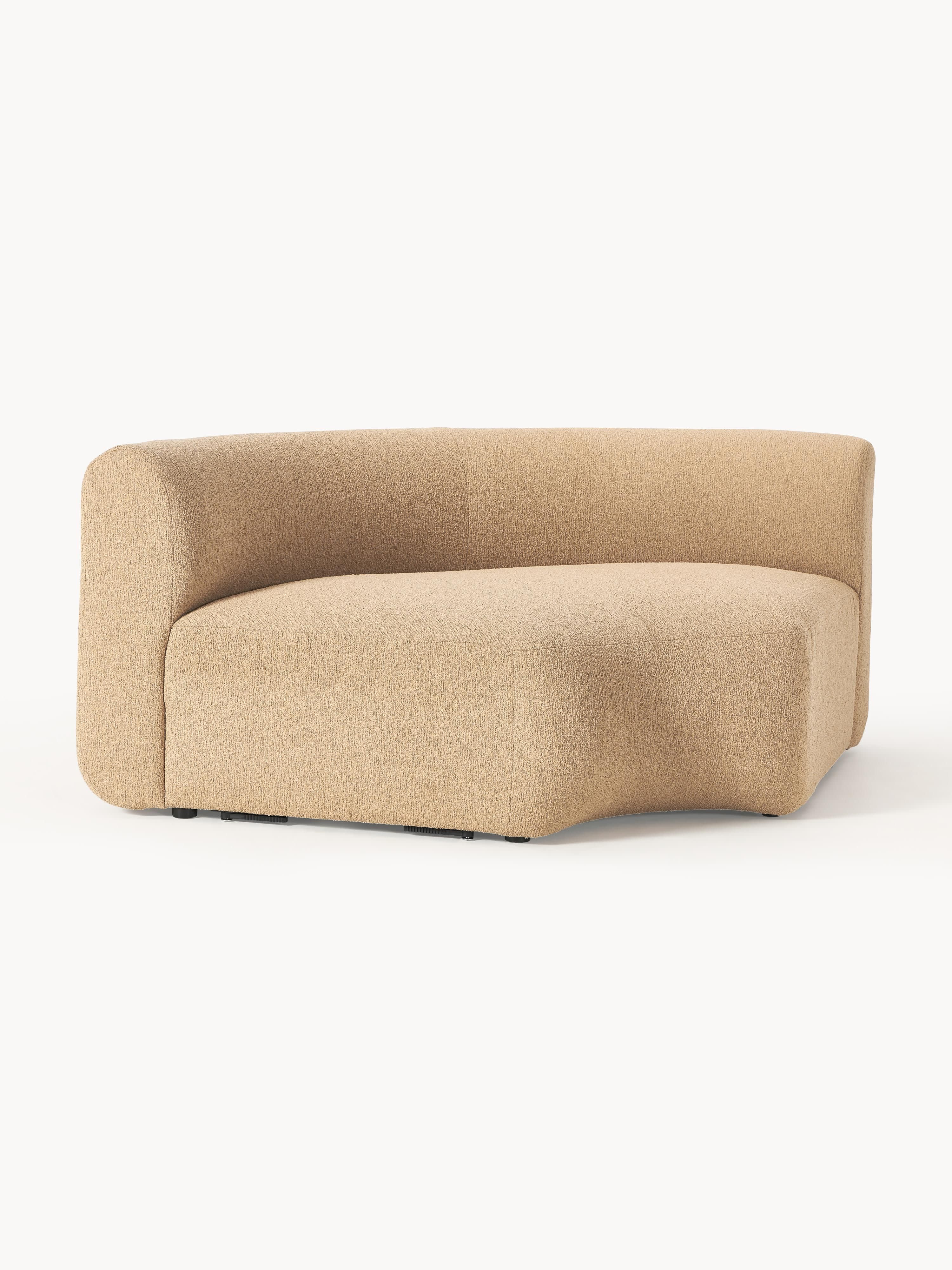 Rundes Bouclé-Eckmodul Sofia