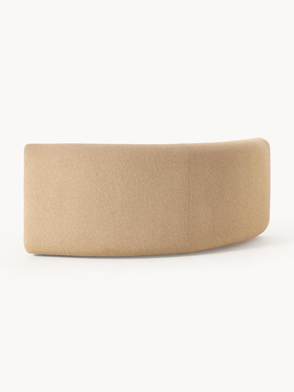 Rundes Bouclé-Eckmodul Sofia