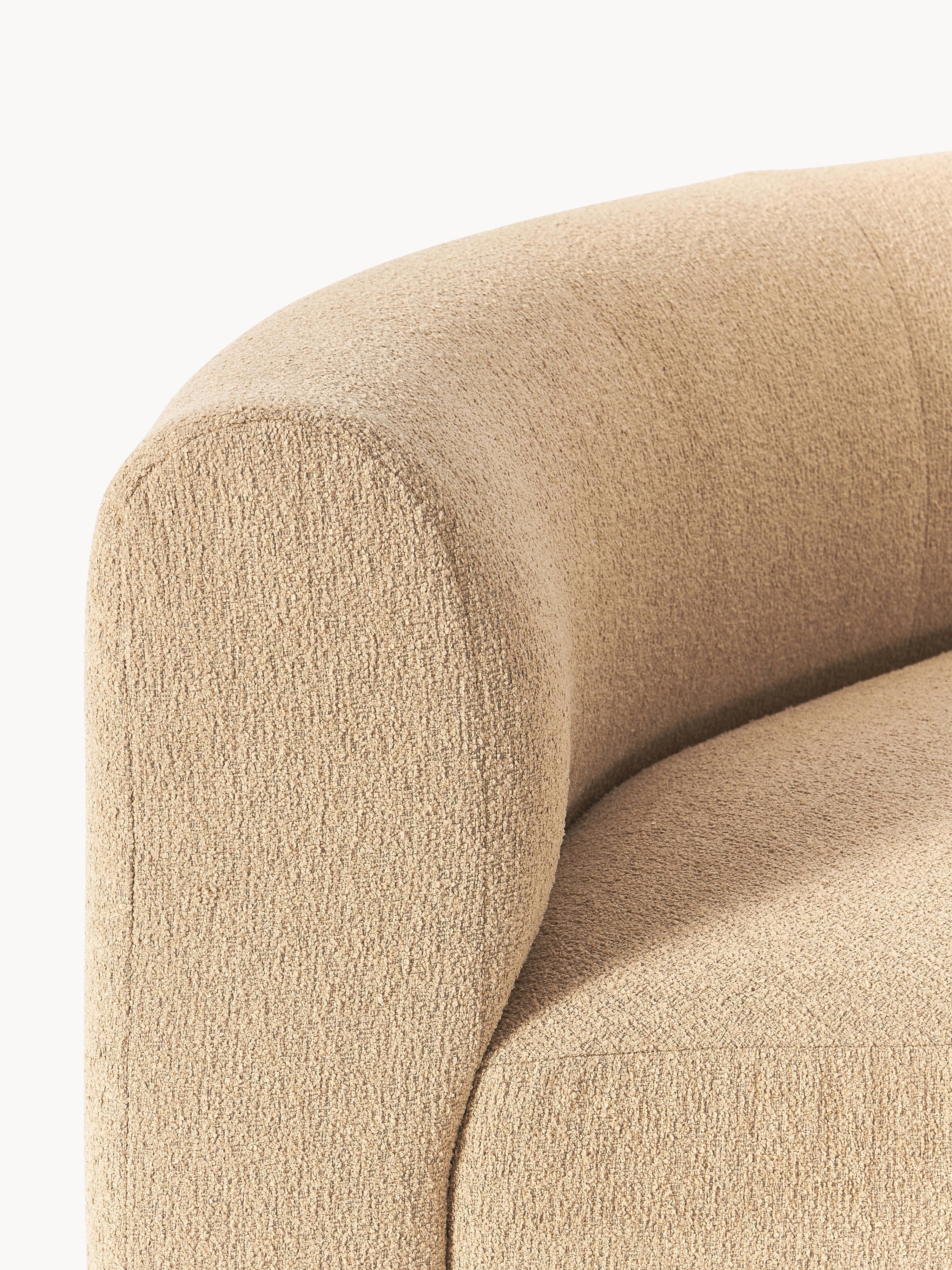 Rundes Bouclé-Eckmodul Sofia