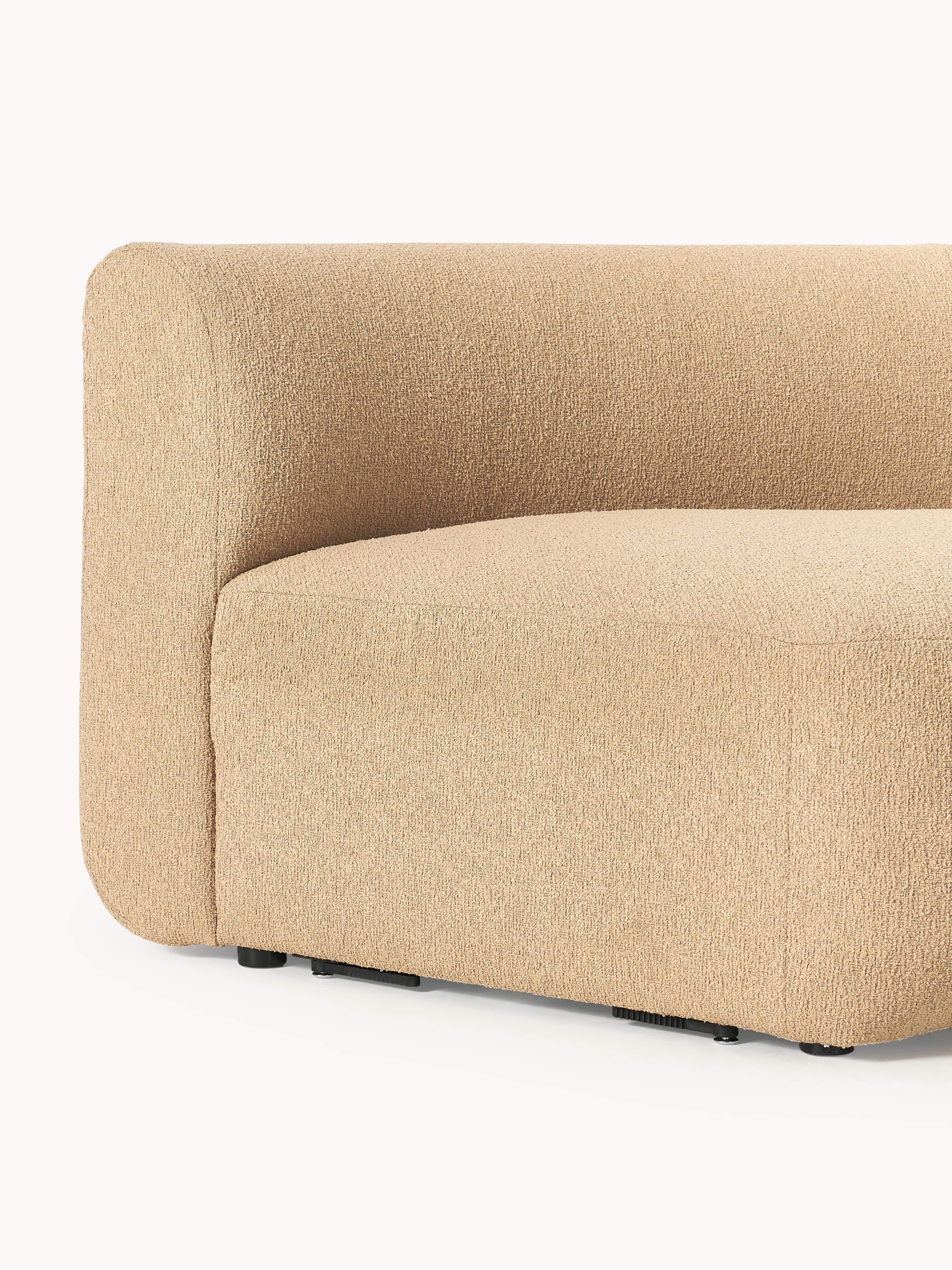 Rundes Bouclé-Eckmodul Sofia