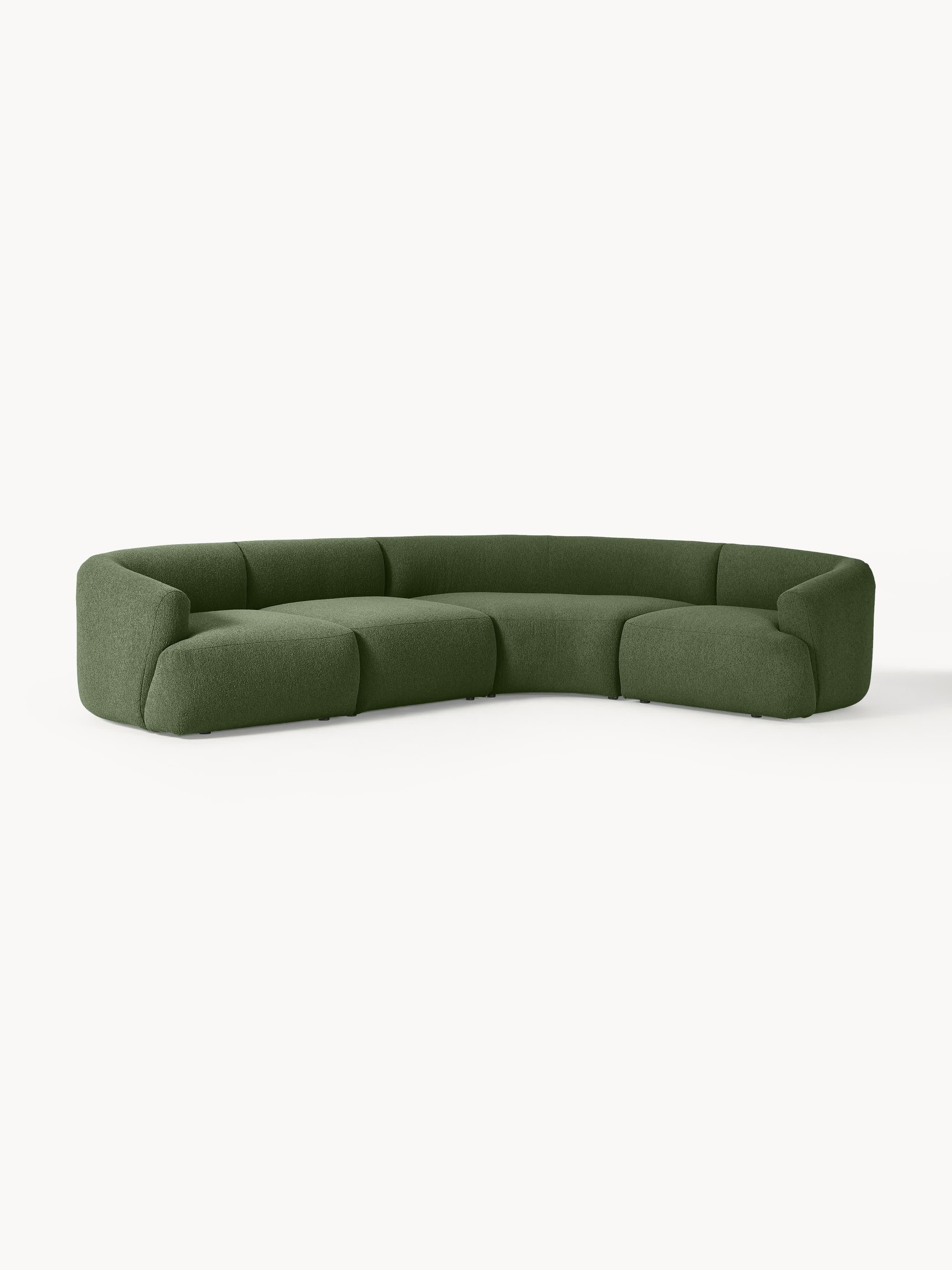 Modulares Bouclé-Ecksofa Sofia (4-Sitzer)