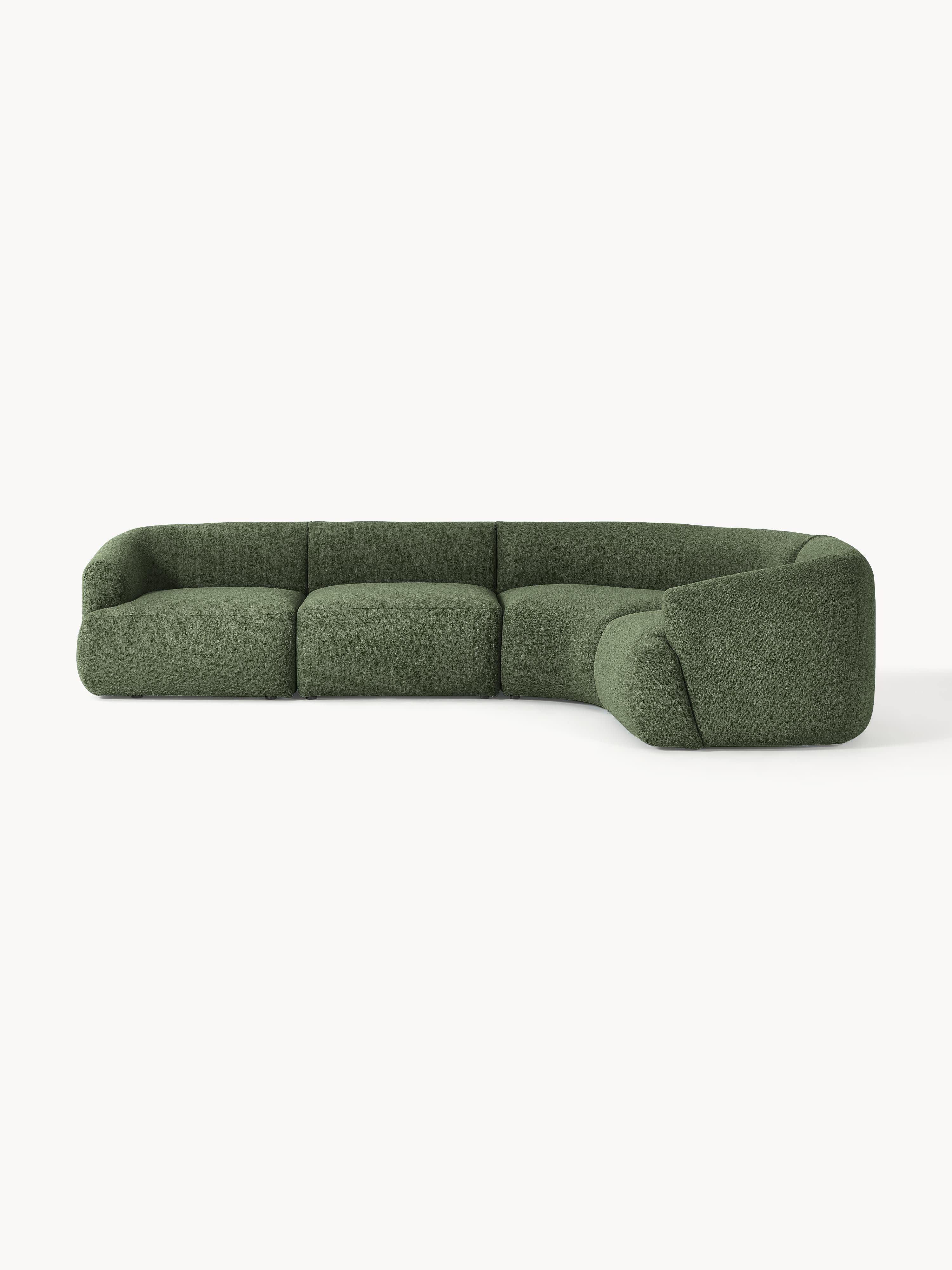 Galeriebild 1 - Modulares Bouclé-Ecksofa Sofia (4-Sitzer)