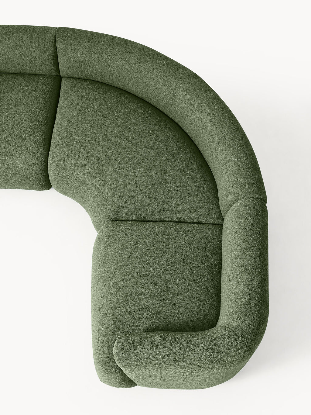 Modulares Bouclé-Ecksofa Sofia (4-Sitzer)