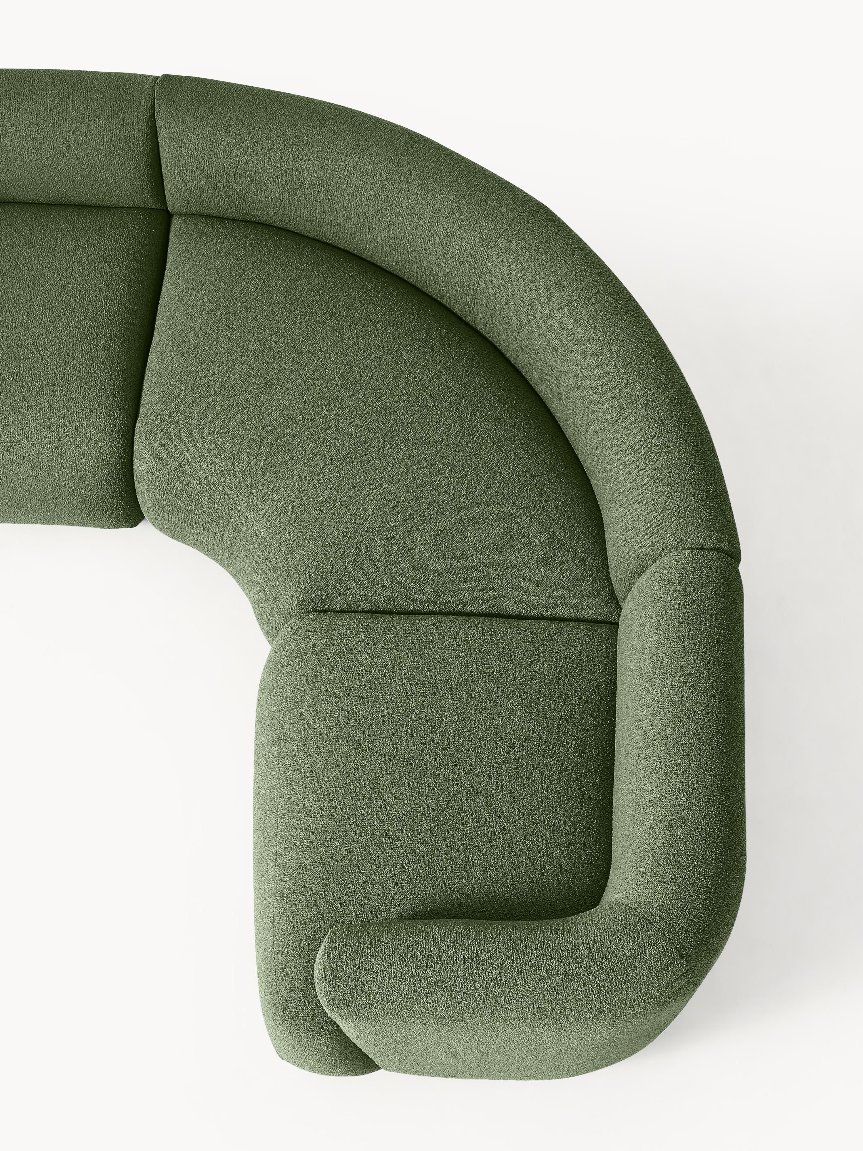Modulares Bouclé-Ecksofa Sofia (4-Sitzer)
