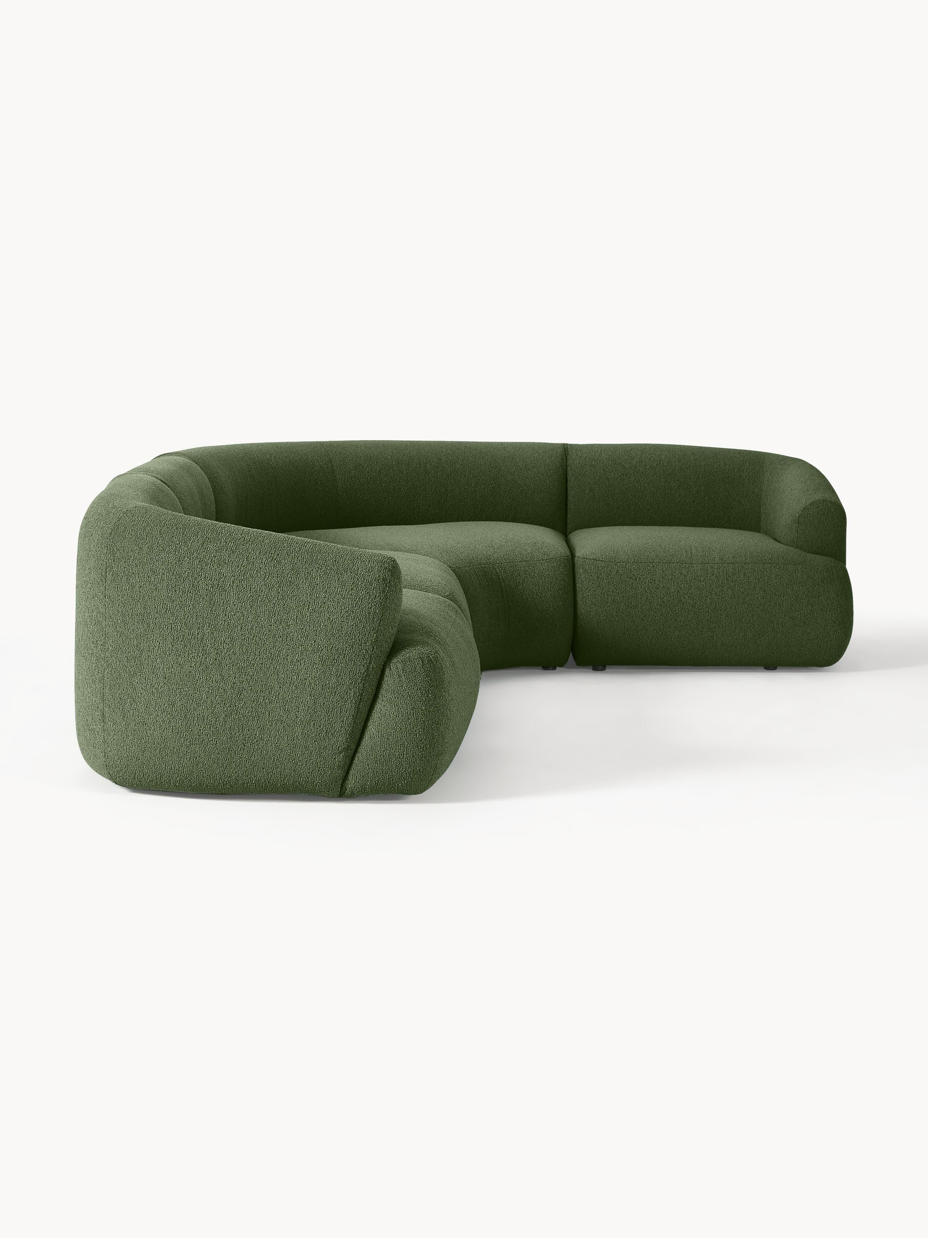 Modulares Bouclé-Ecksofa Sofia (4-Sitzer)