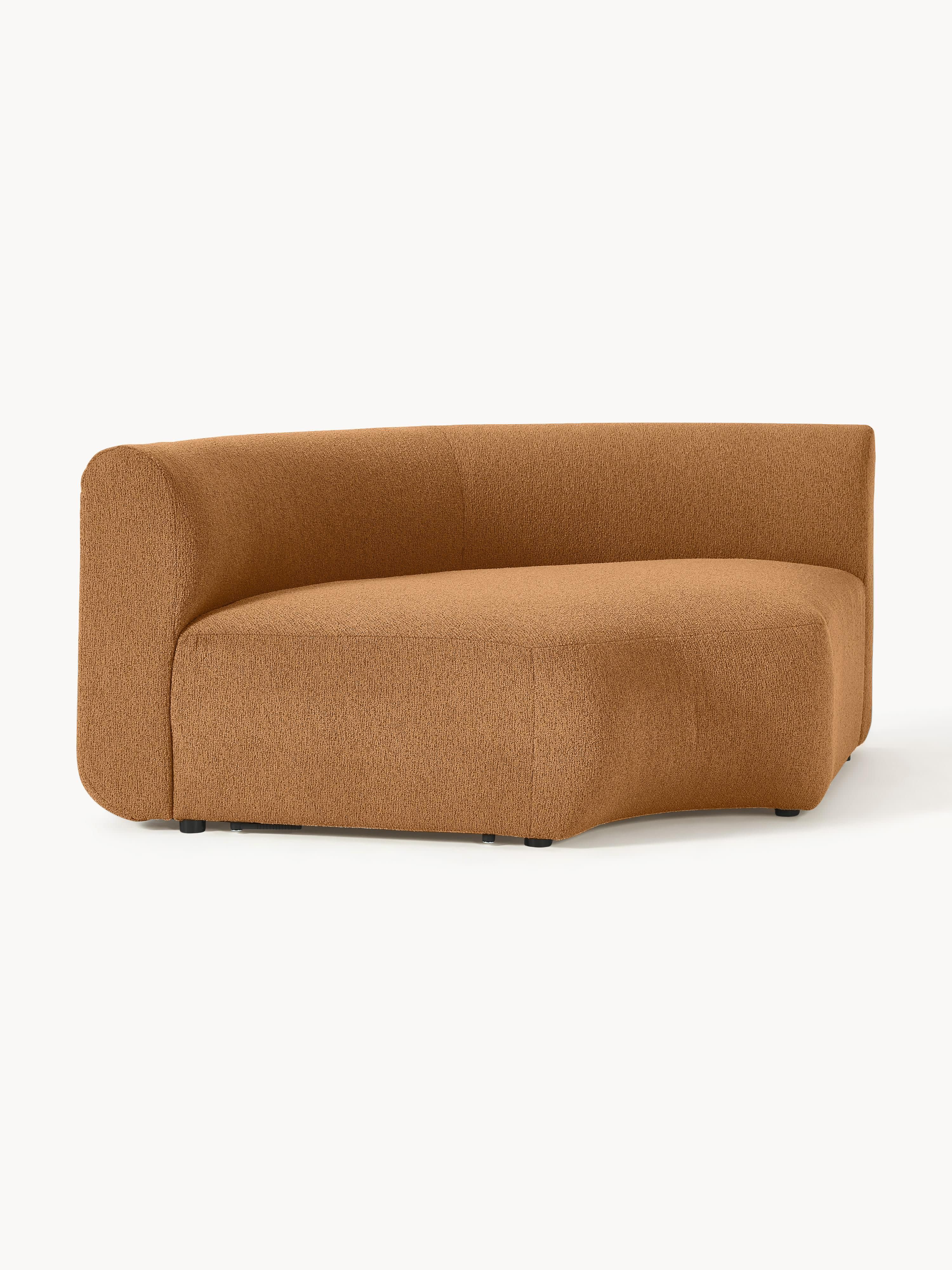Rundes Bouclé-Eckmodul Sofia