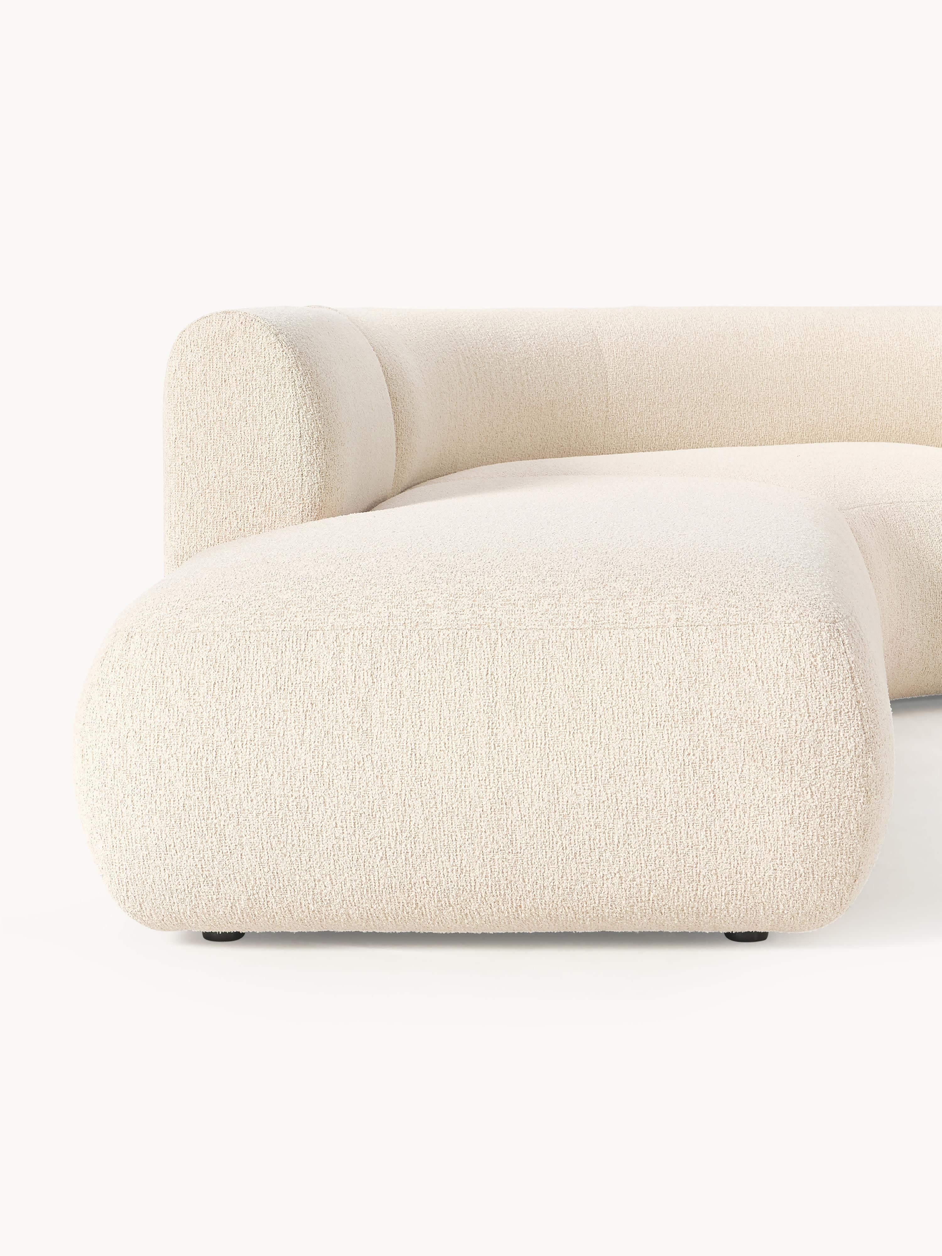 Modulares Bouclé-Ecksofa Sofia (4-Sitzer)