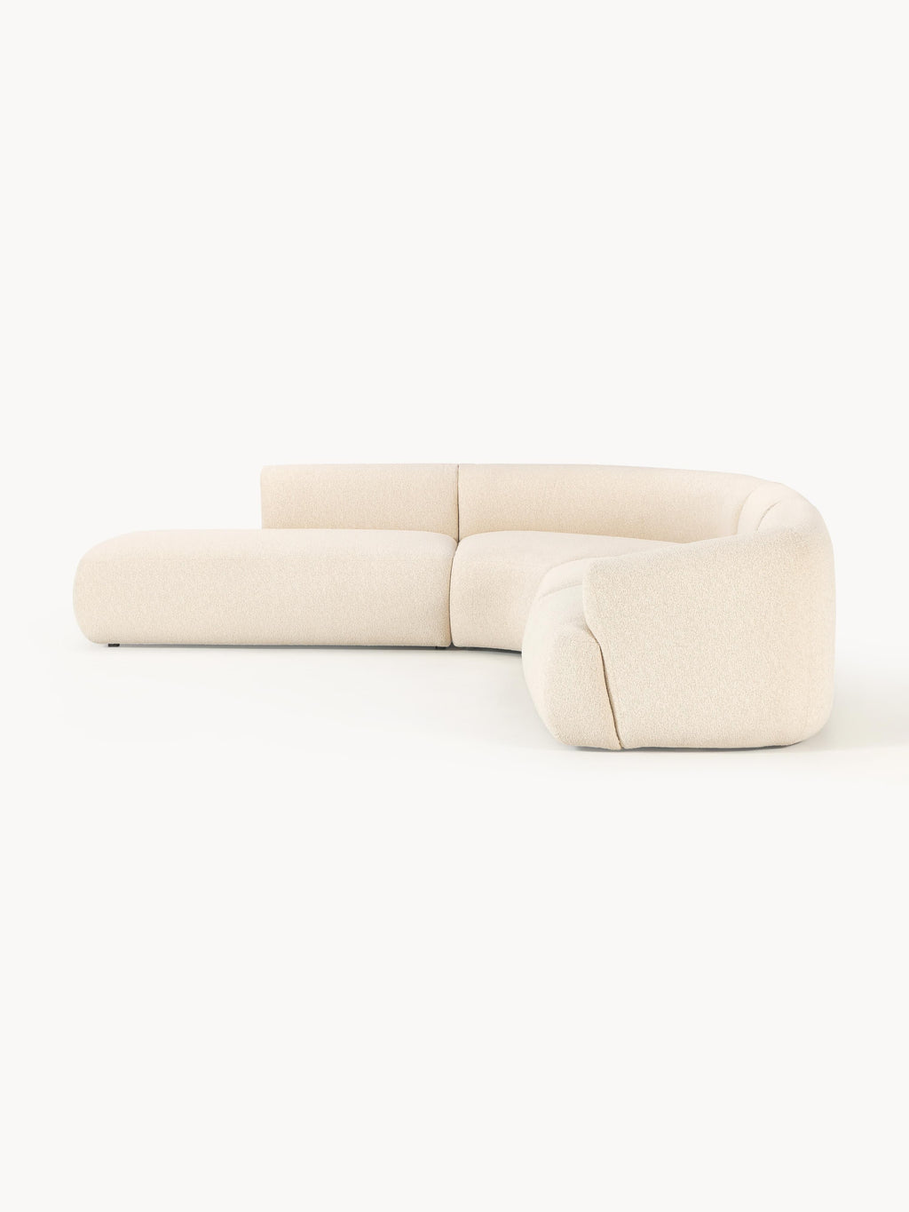 Modulares Bouclé-Ecksofa Sofia (4-Sitzer)