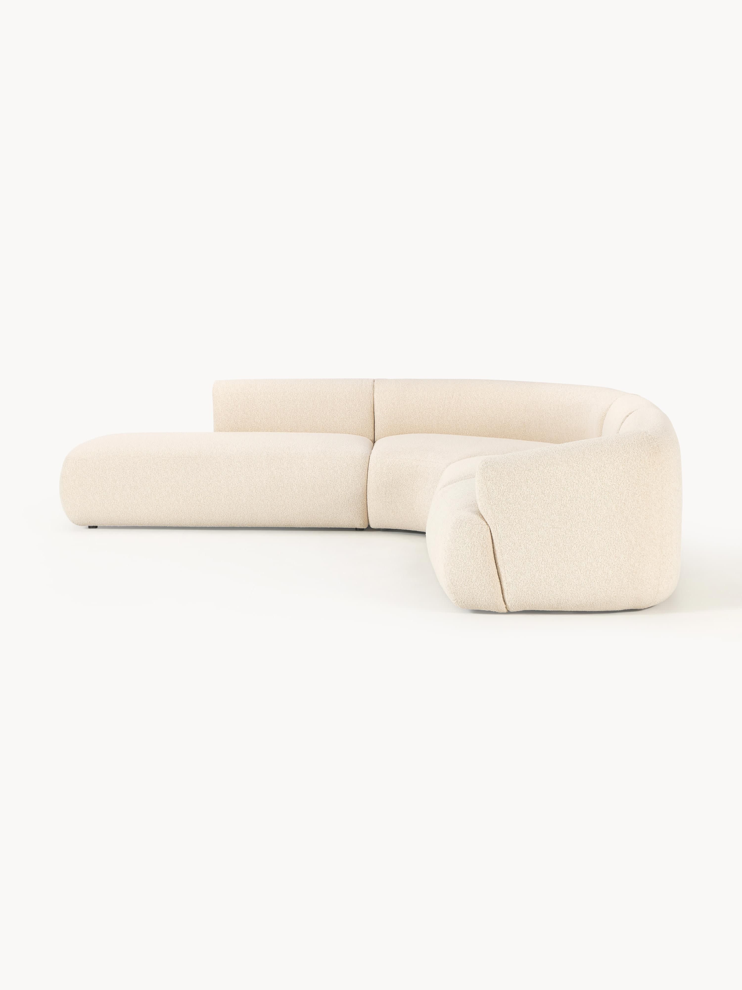Modulares Bouclé-Ecksofa Sofia (4-Sitzer)