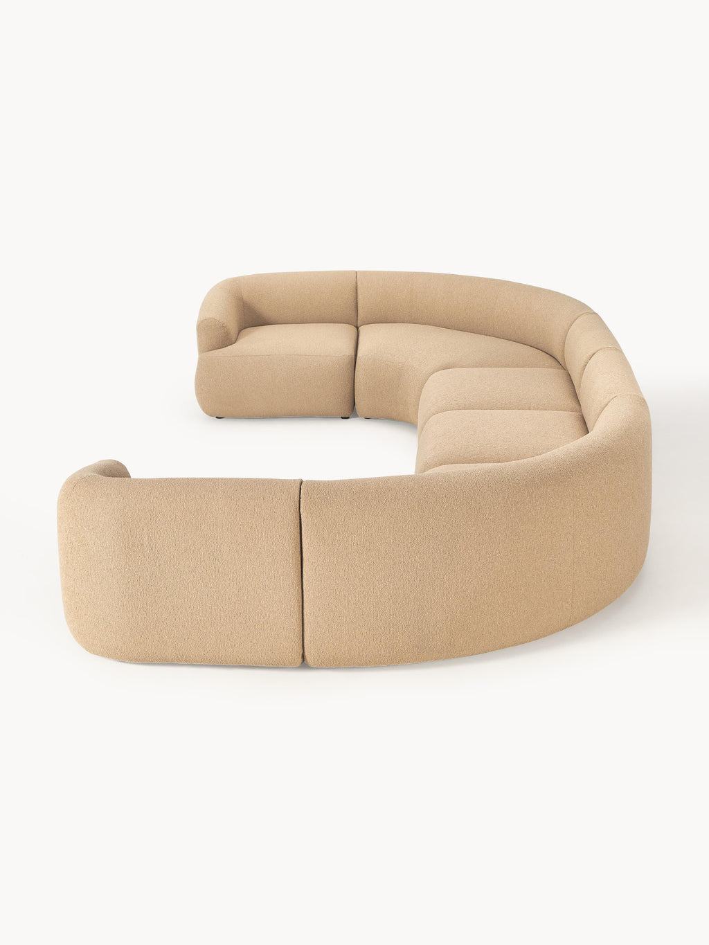 Modulares Bouclé-XL-Sofa Sofia