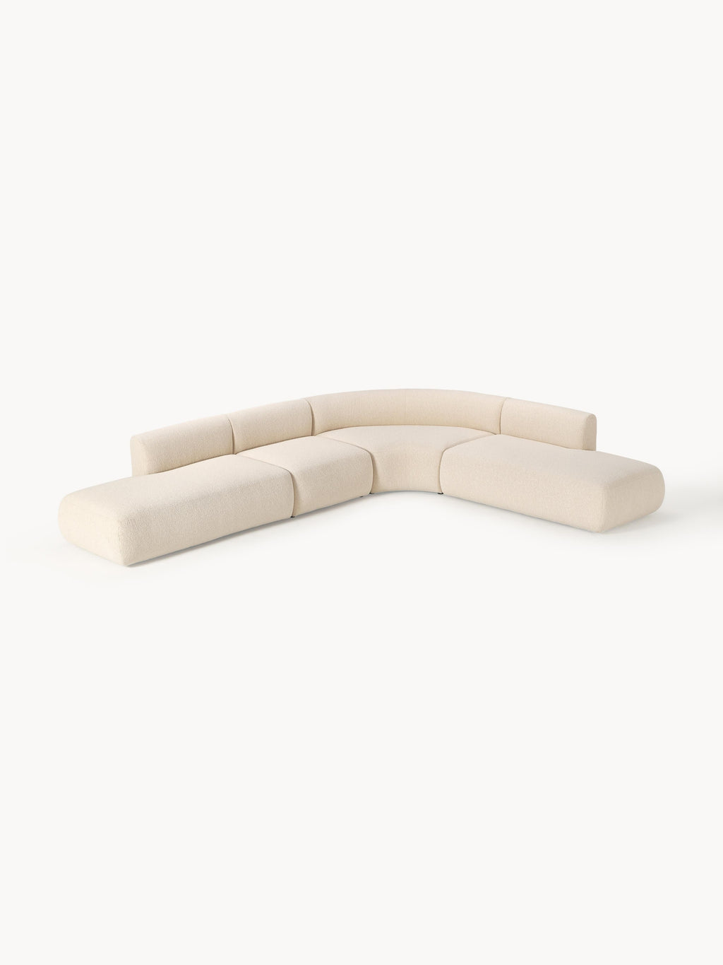 Modulares Bouclé-Ecksofa Sofia (4-Sitzer)