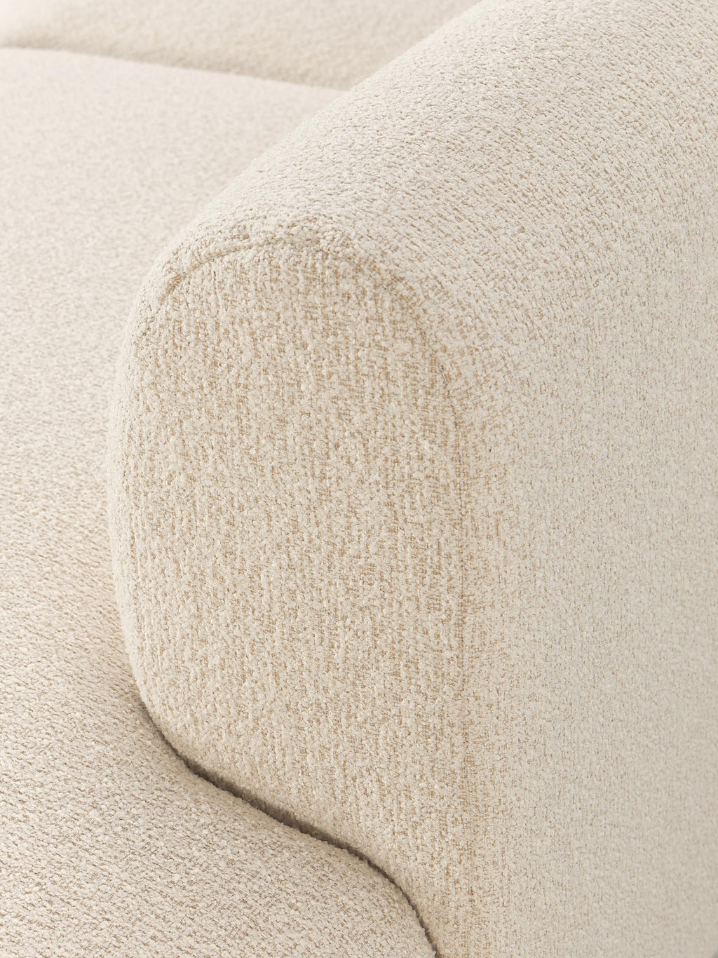 Modulares Bouclé-Ecksofa Sofia (4-Sitzer)