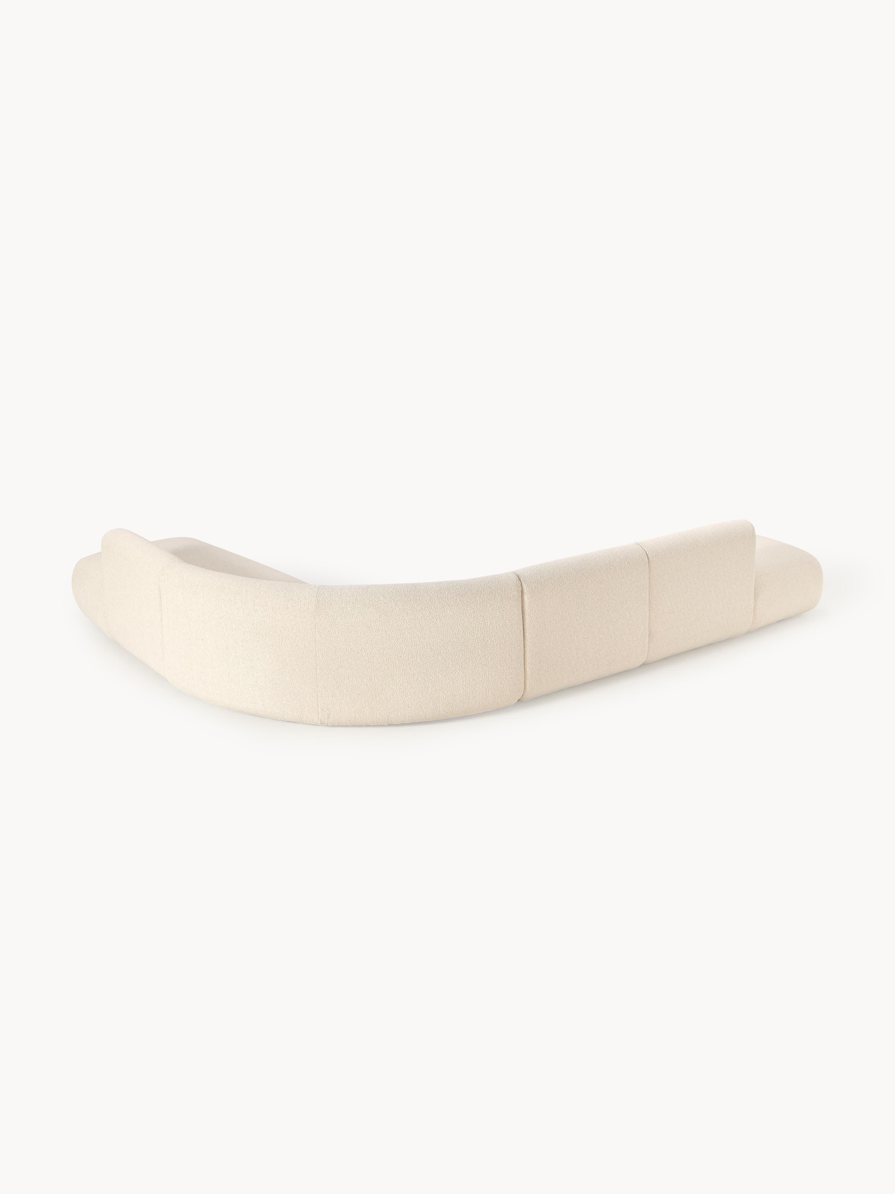 Modulares Bouclé-Ecksofa Sofia (4-Sitzer)