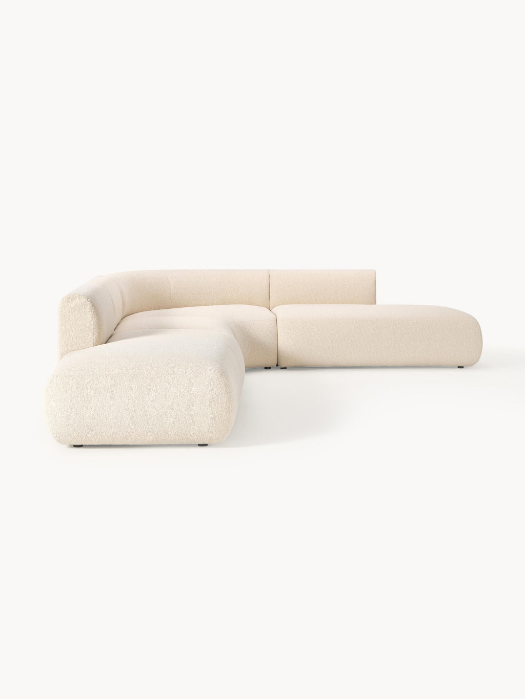 Modulares Bouclé-Ecksofa Sofia (4-Sitzer)
