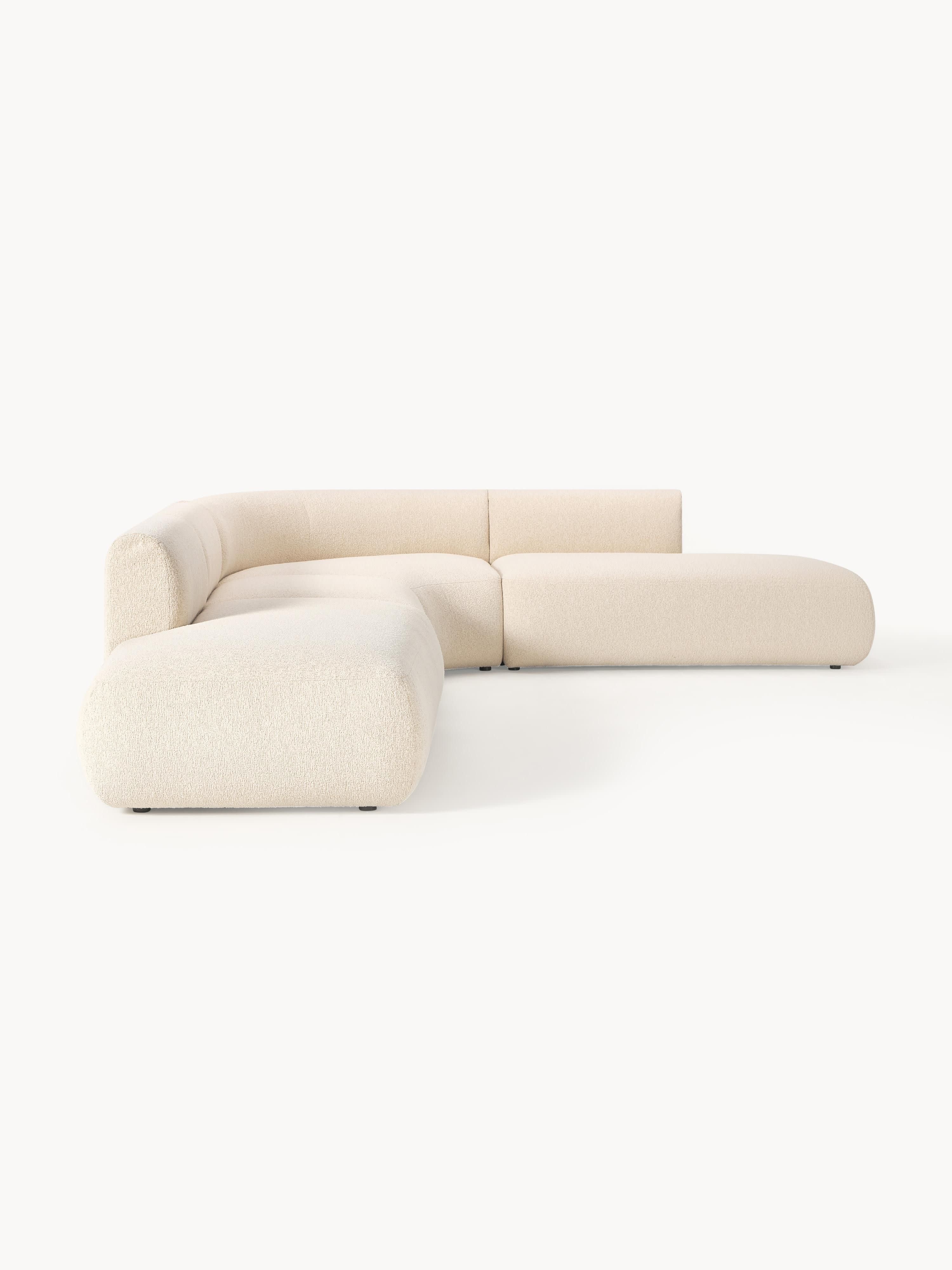 Modulares Bouclé-Ecksofa Sofia (4-Sitzer)