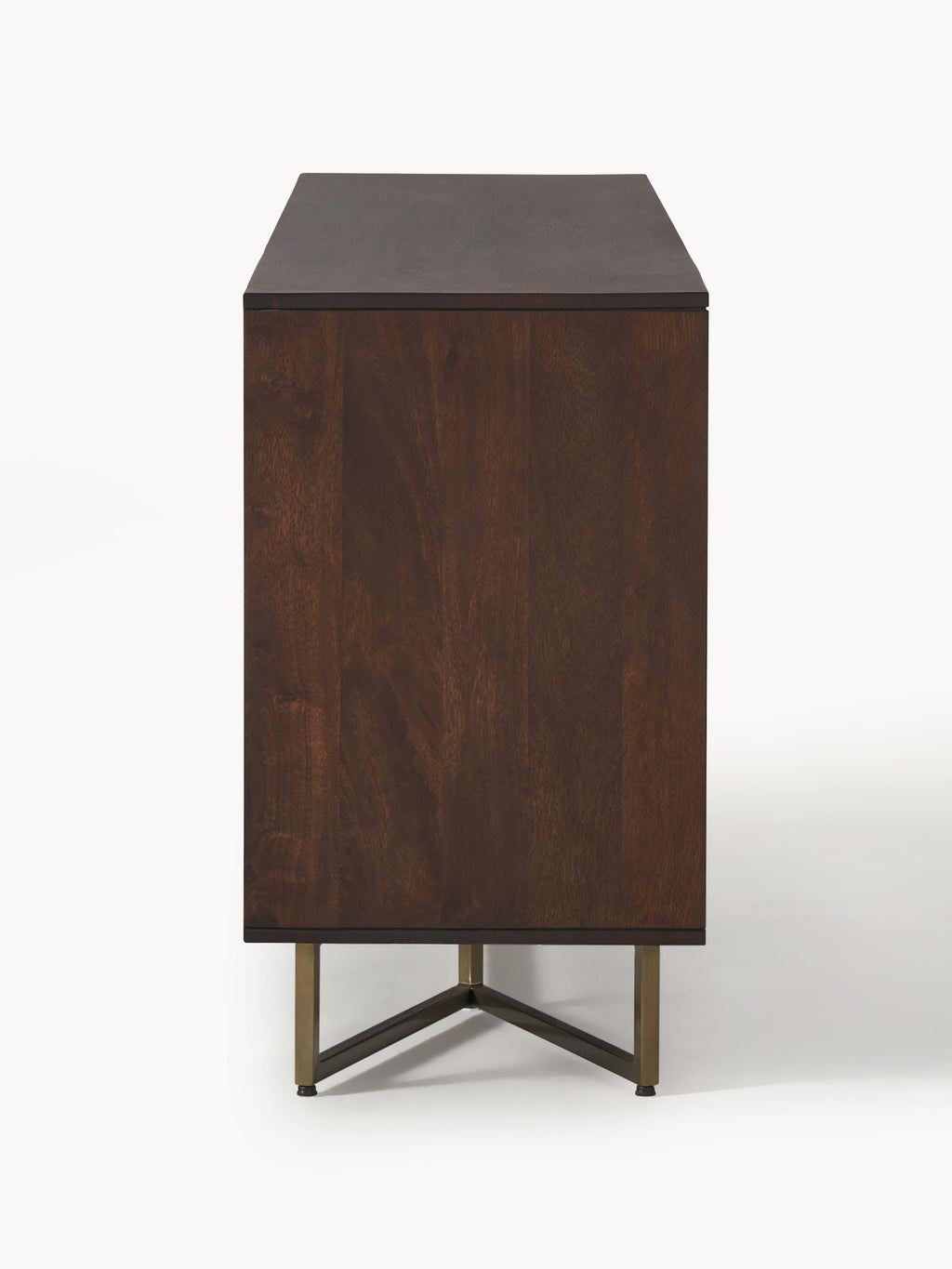 XL-Sideboard Luca aus Mangoholz mit Fischgrät-Muster
