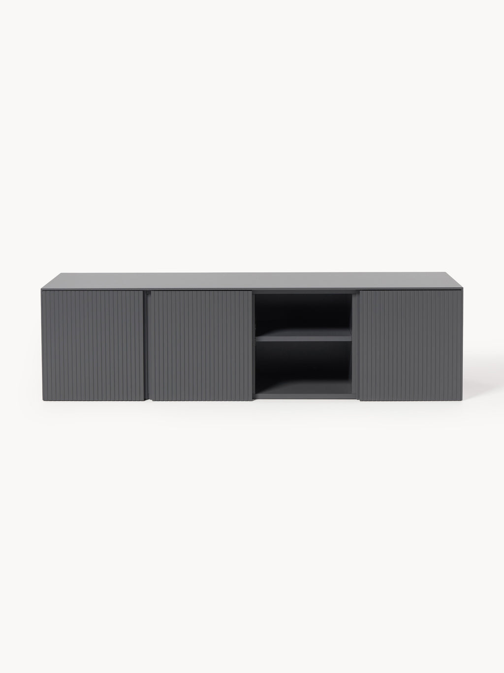 Lowboard Shea mit geriffelter Front